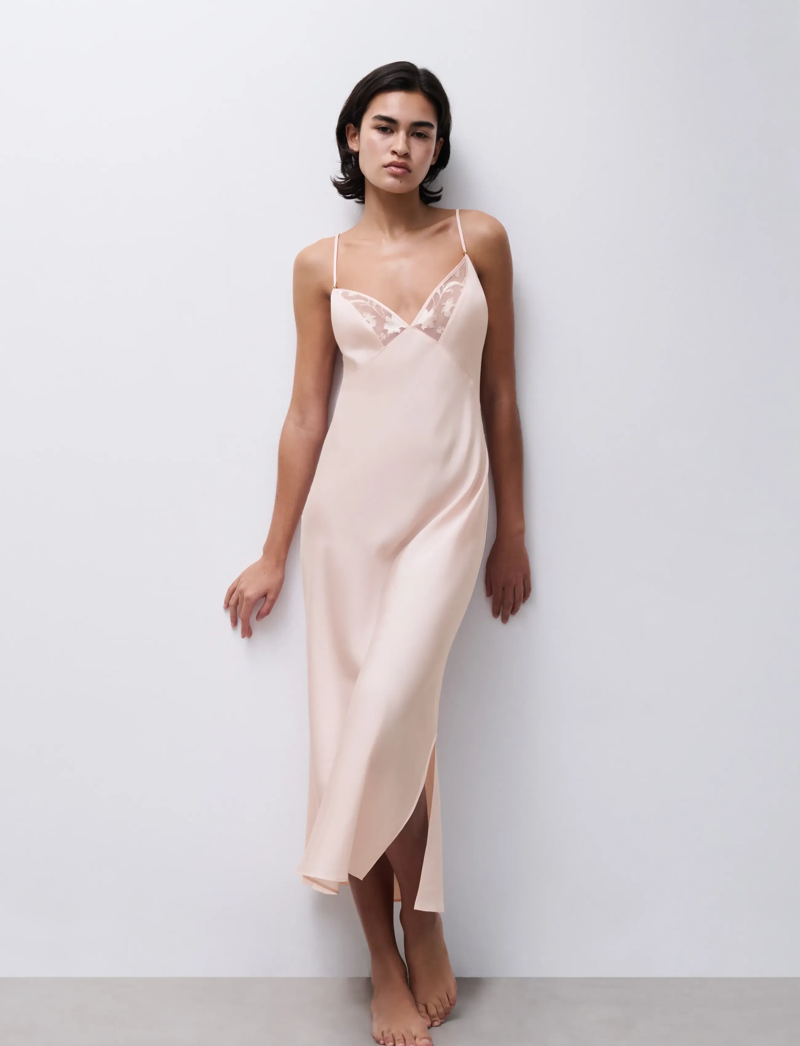 CHANTELLE - Idyll Long Nightdress - taffeta pink - 2