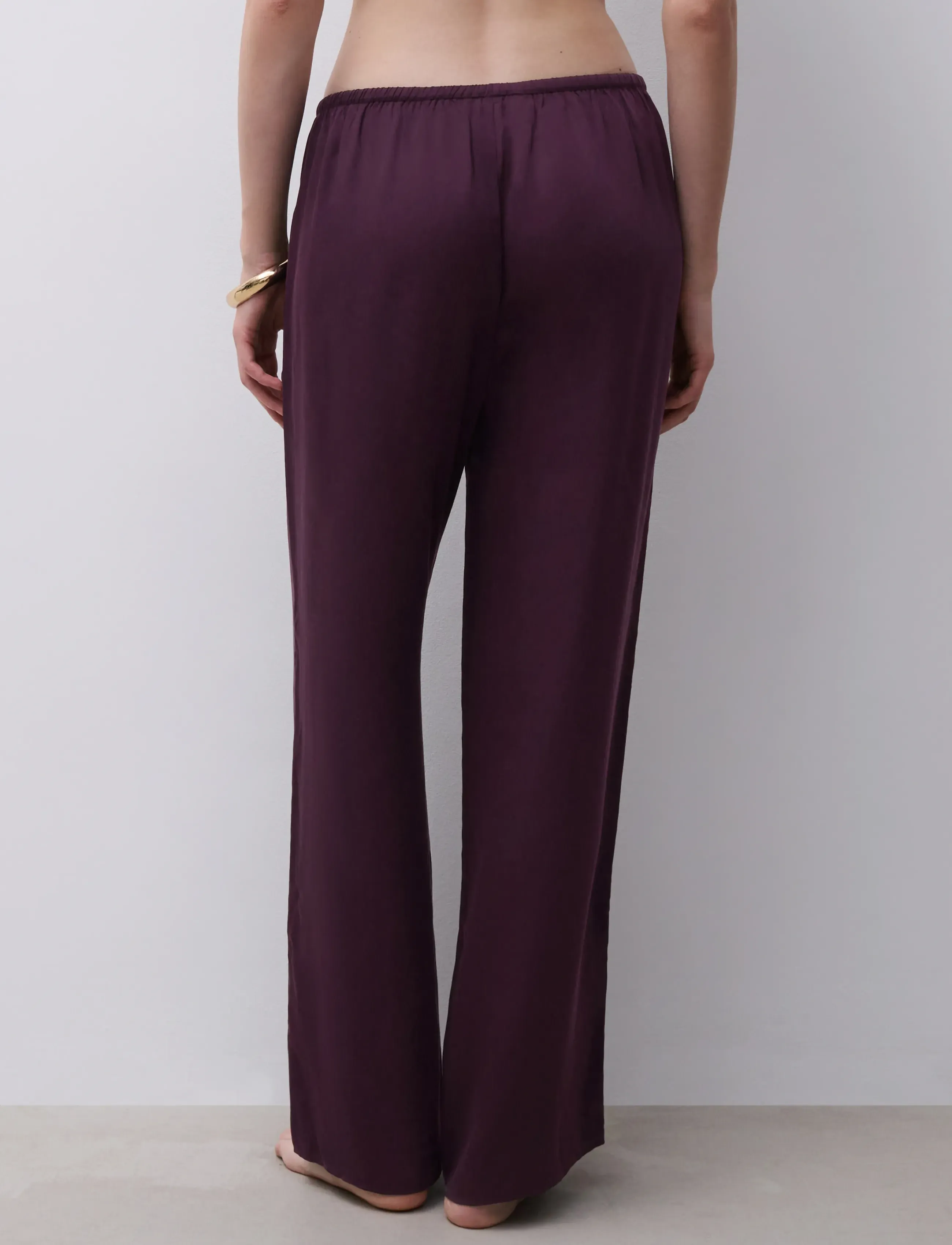 CHANTELLE - Illusion Trousers - pyjama pants - aubergine - 0