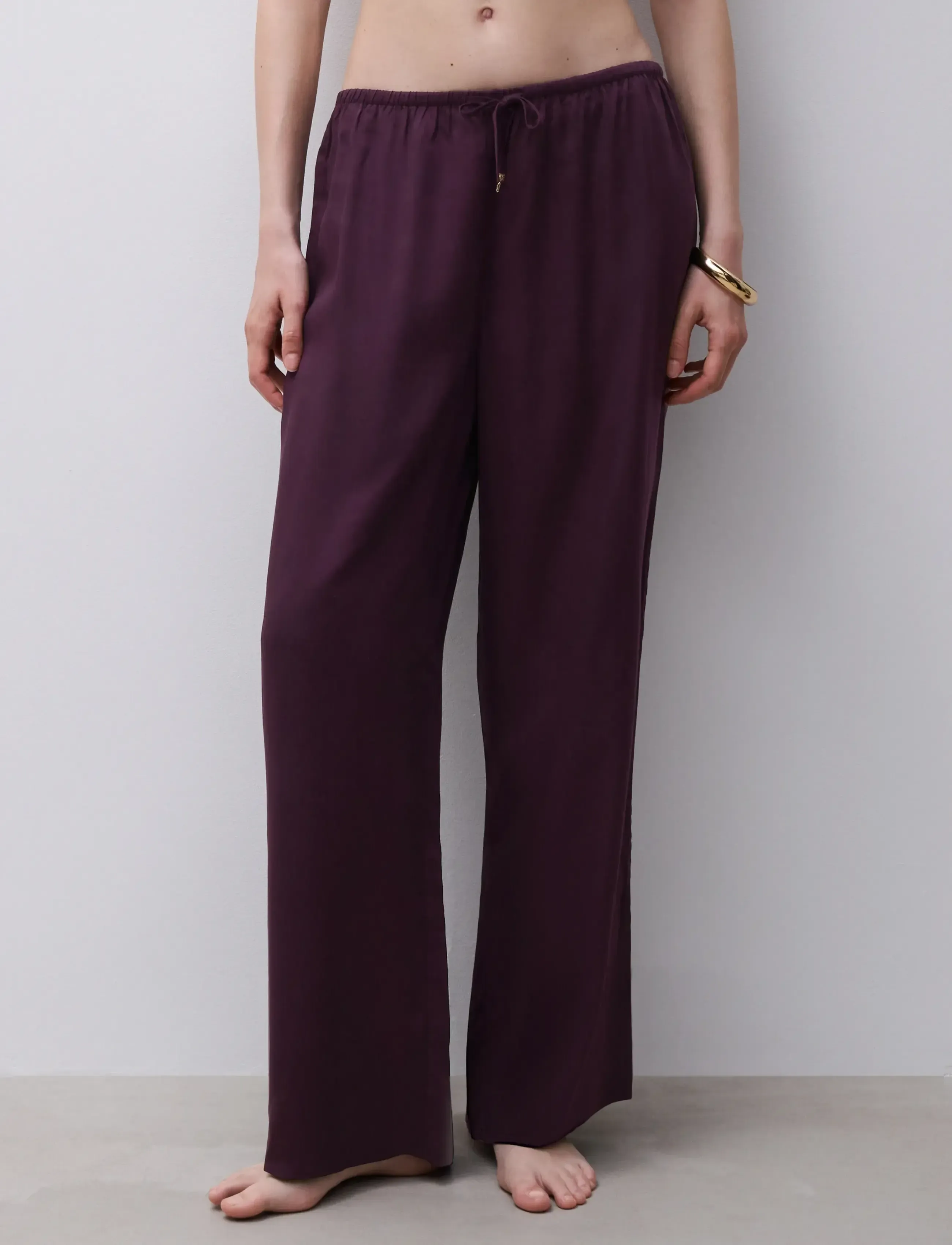 CHANTELLE - Illusion Trousers - pyjama pants - aubergine - 2