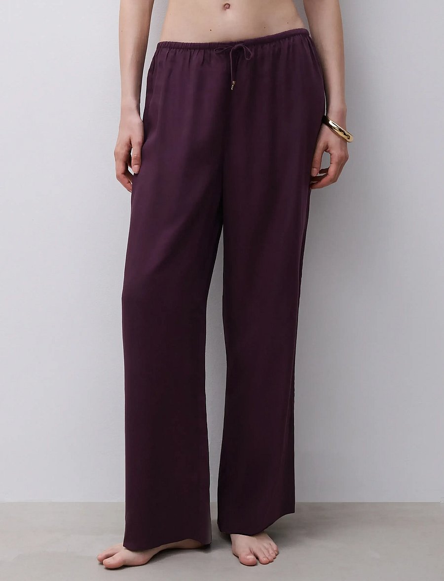 CHANTELLE - Illusion Trousers - pyjamahosen - aubergine - 2