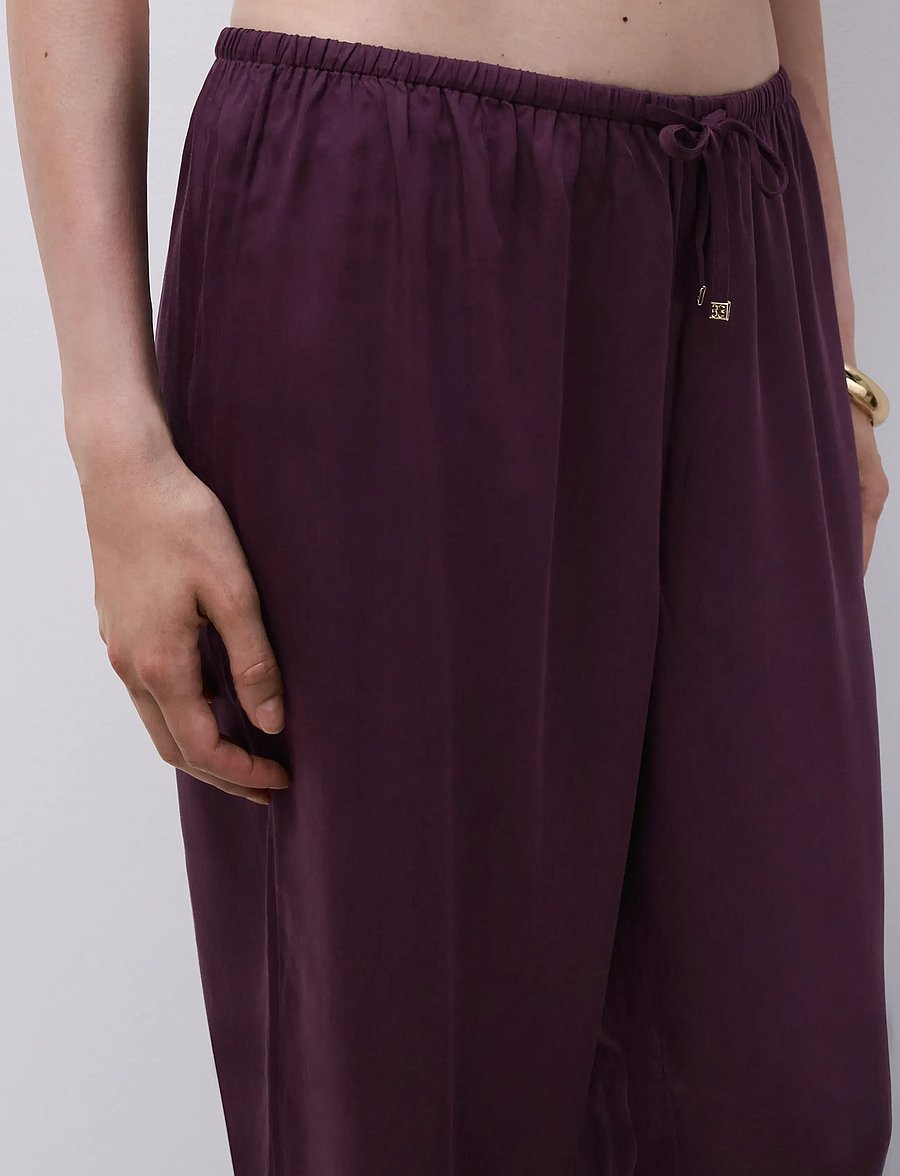 CHANTELLE - Illusion Trousers - pyjamahosen - aubergine - 3