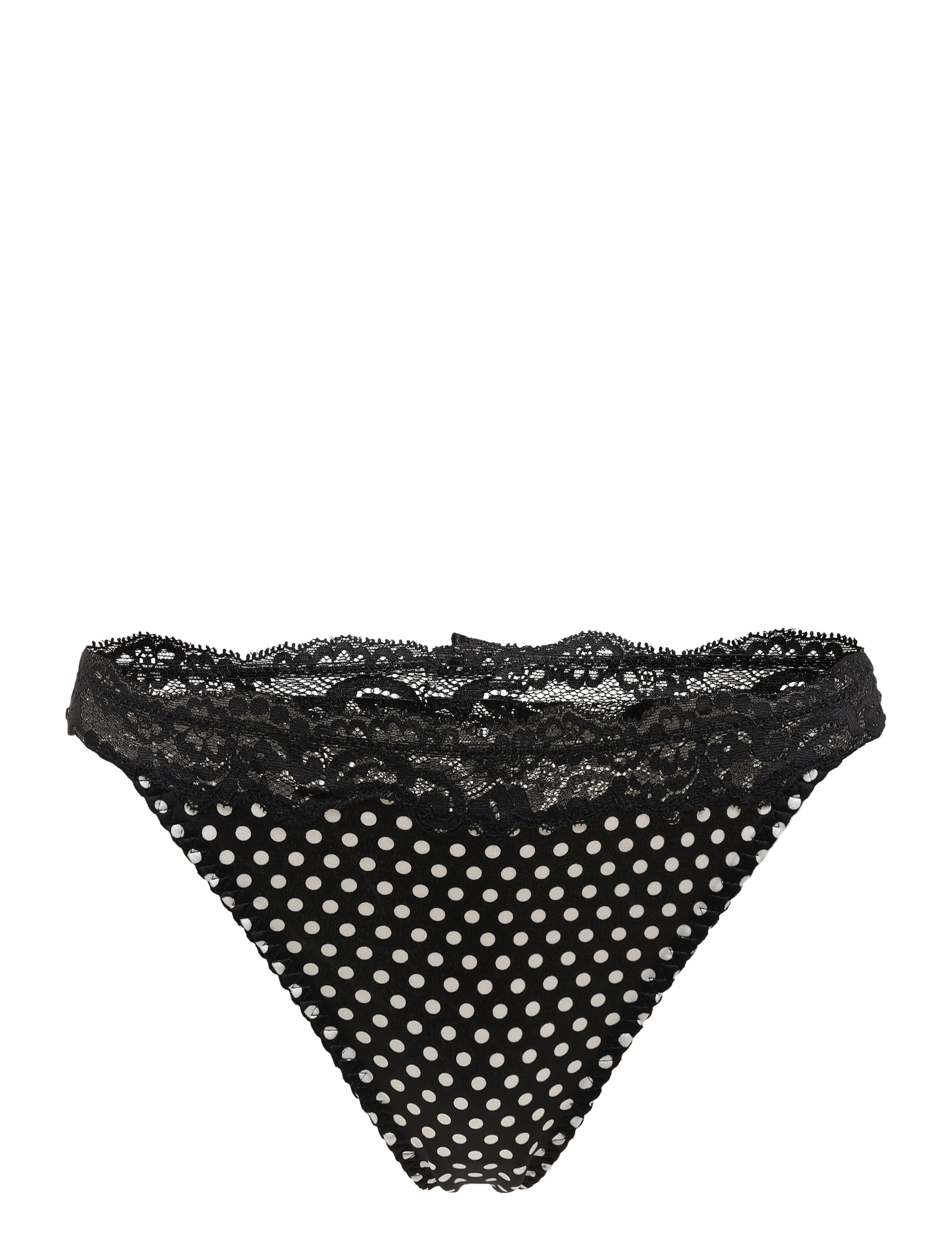 CHANTELLE Gloss Tanga - Unterwäsche - WHITE DOT / black