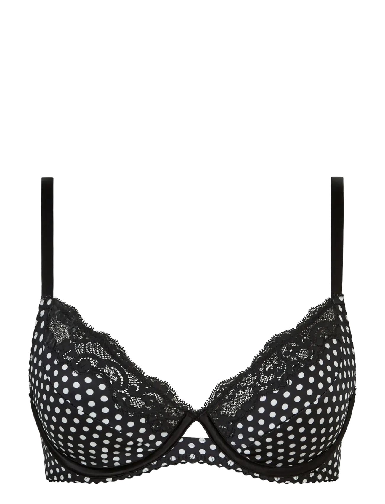 CHANTELLE Gloss Covering underwired bra - Wired bras - WHITE DOT / black