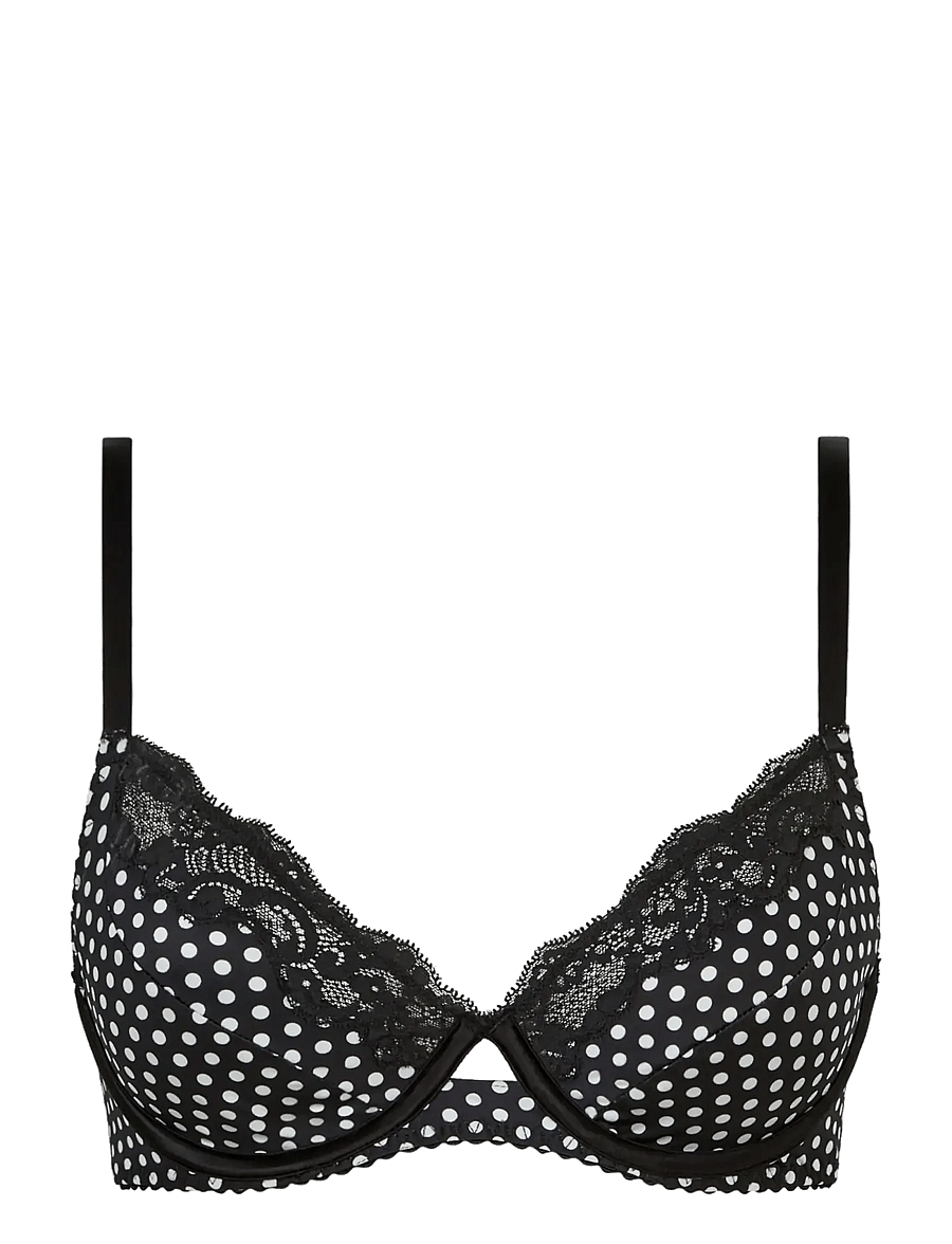 CHANTELLE - Gloss Covering underwired bra - wired bras - white dot - 1