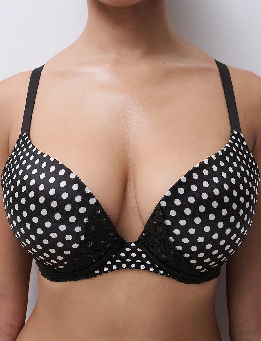 CHANTELLE - Gloss Push up bra - push-up bhs - white dot - 2