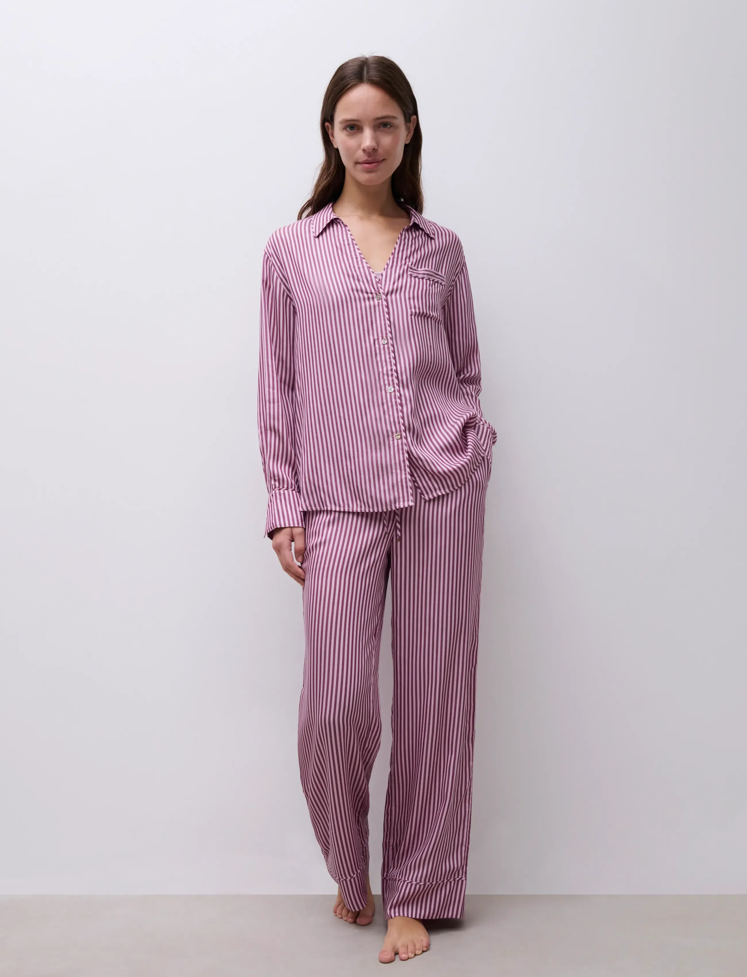 CHANTELLE - Mael LS T-shirt - cherry stripes - 3