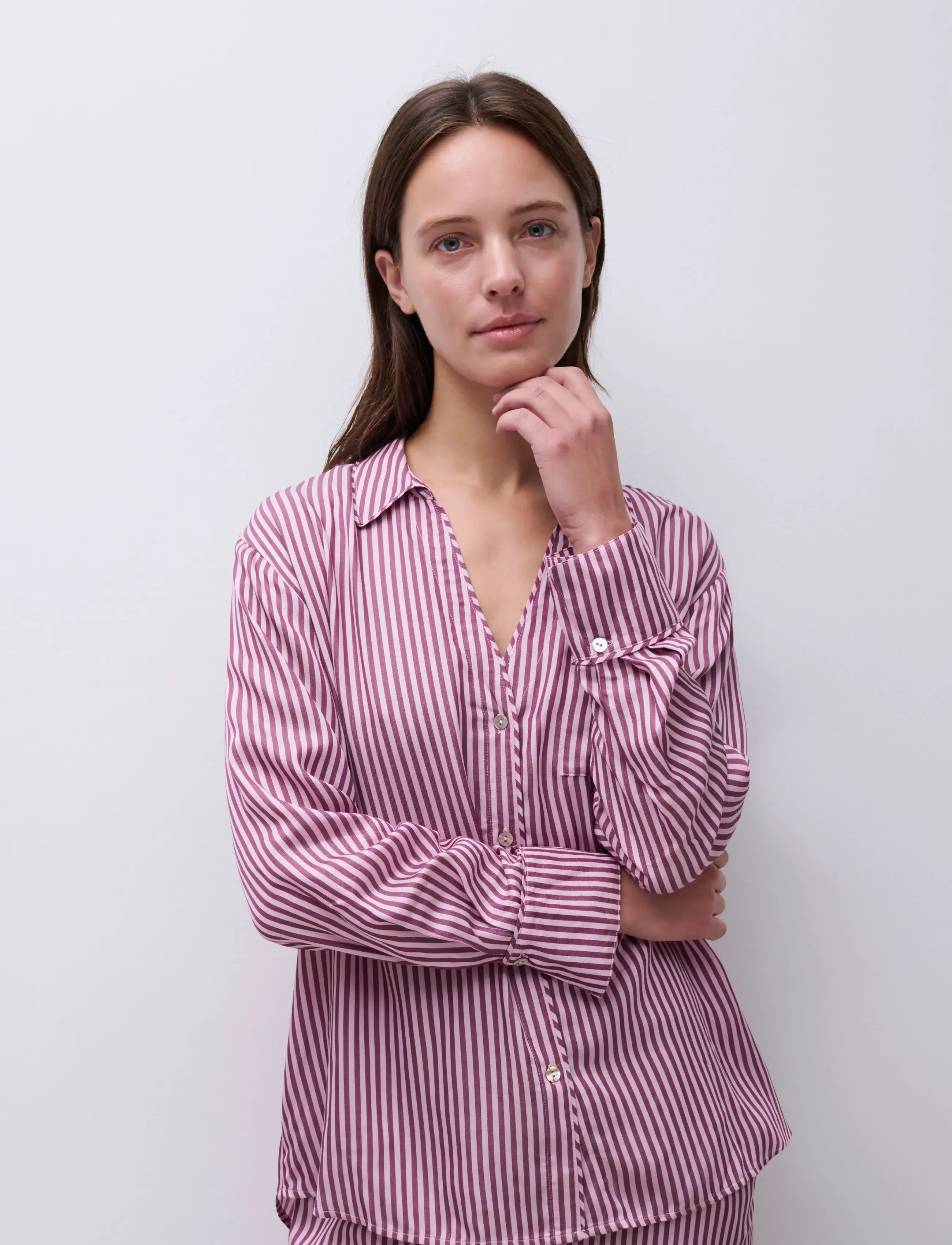 CHANTELLE - Mael LS T-shirt - cherry stripes - 5