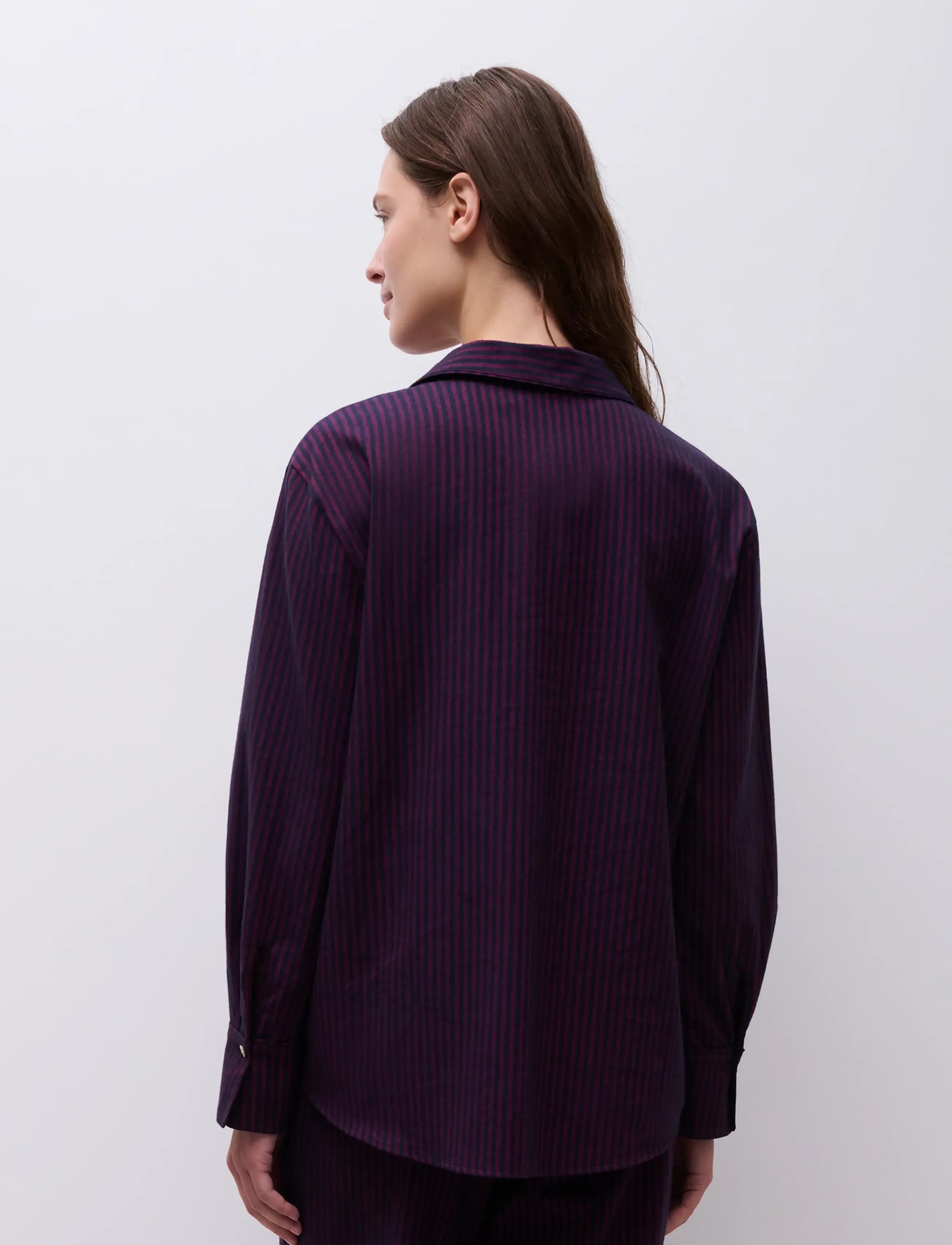CHANTELLE Gabriel LS shirt - Apakšveļa - SAILOR STRIPES / burgundy
