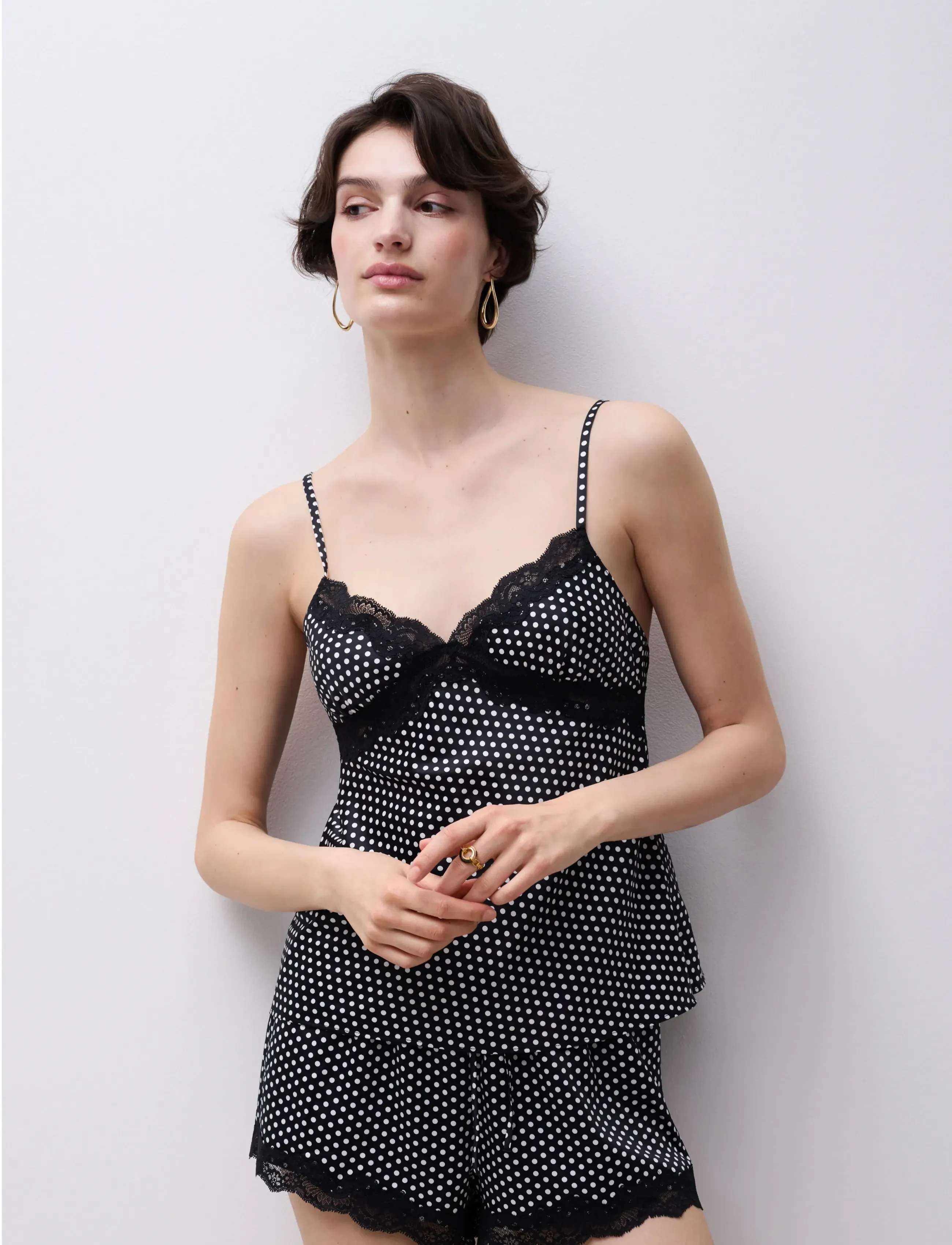 CHANTELLE - Gloss Camisole - white dot - 5