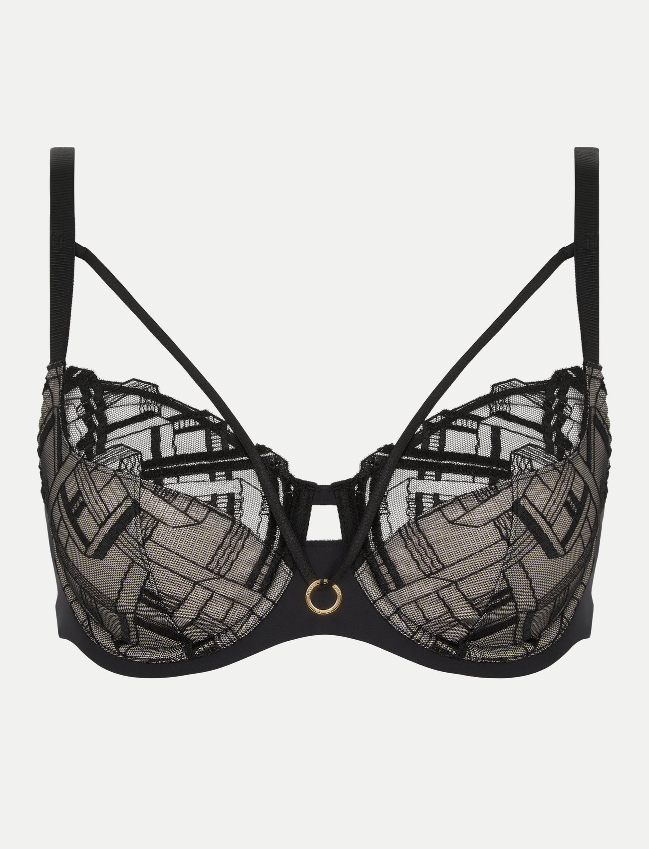 CHANTELLE - Graphic Support Covering Underwired Bra - fuldskåls bh'er - black - 1