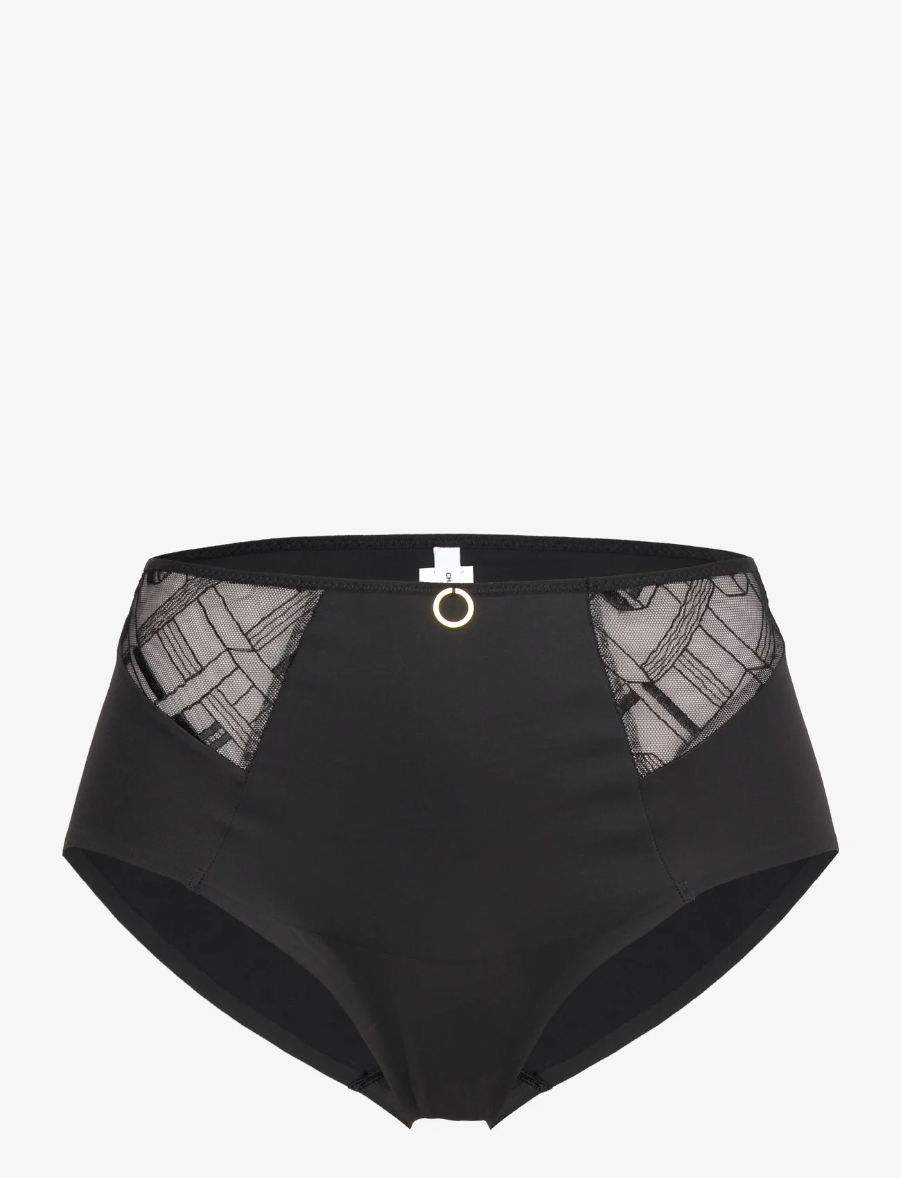 CHANTELLE - Graphic Support High Waisted Support Full Brief - briefs - black - 1