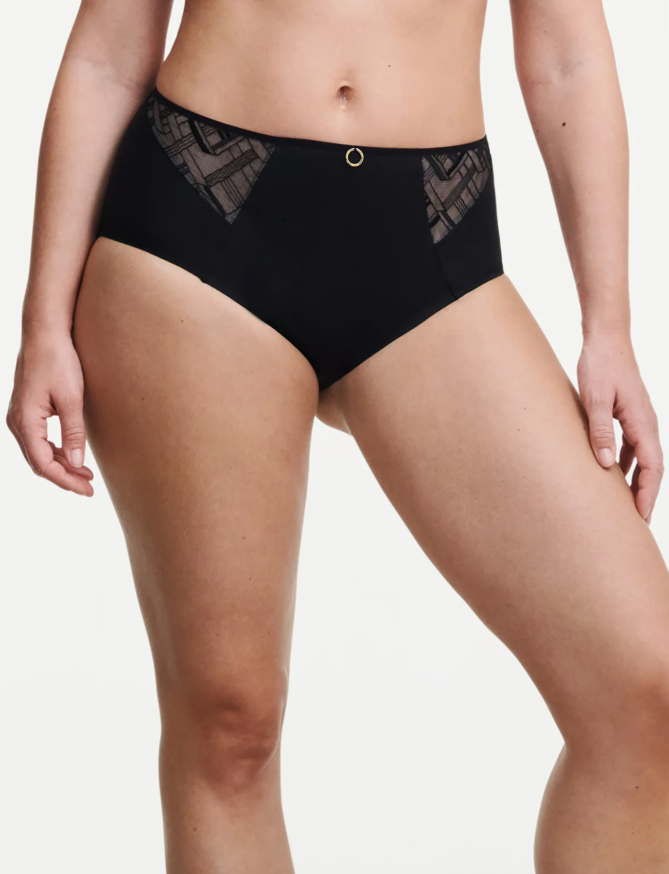 CHANTELLE - Graphic Support High Waisted Support Full Brief - briefs - black - 0