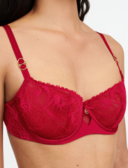 CHANTELLE - Orchids Half-cup balcony bra - beha's met beugels - passion red - 3