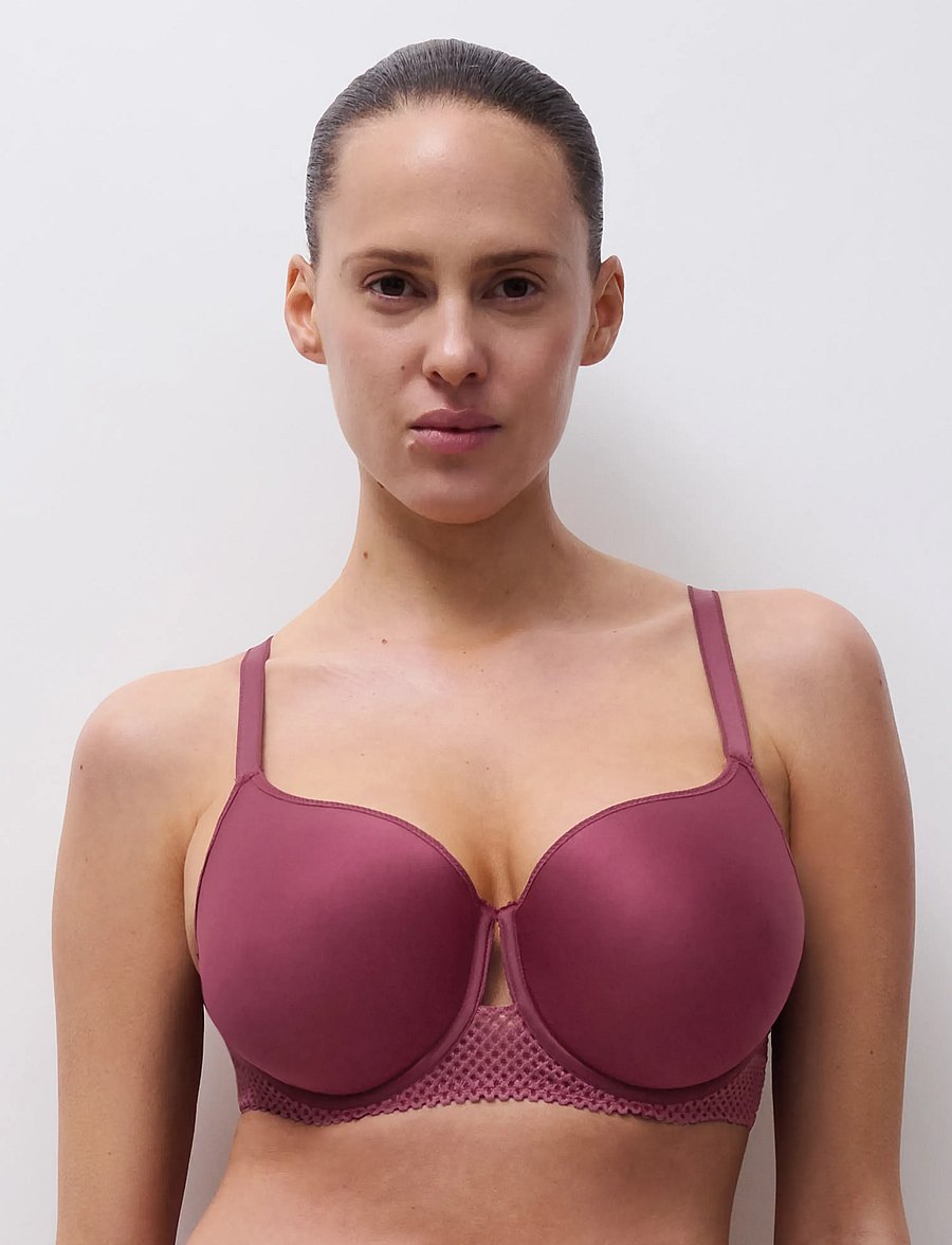 CHANTELLE - PLAY Covering t-shirt memory bra - sienna - 0