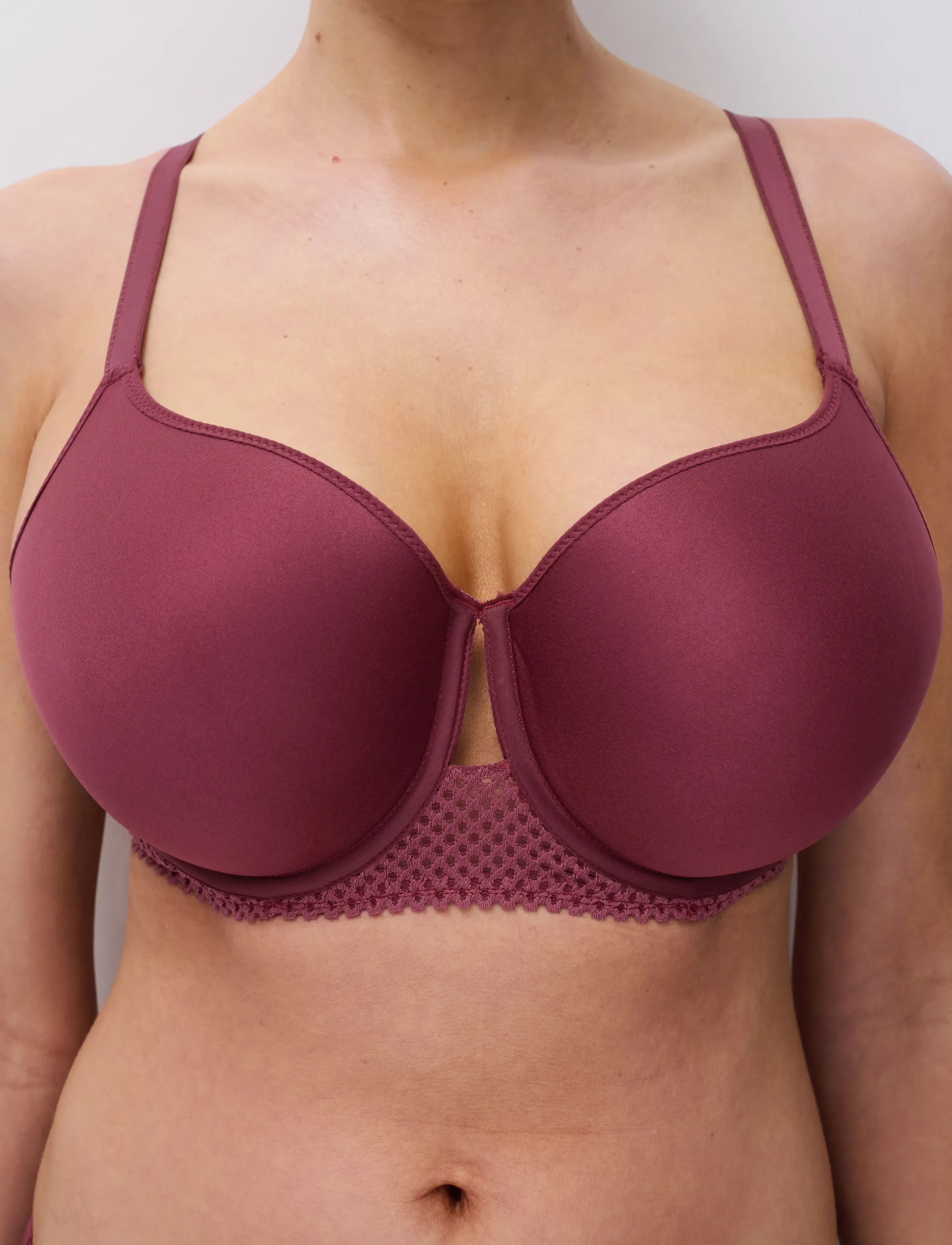 CHANTELLE - PLAY Covering t-shirt memory bra - sienna - 3
