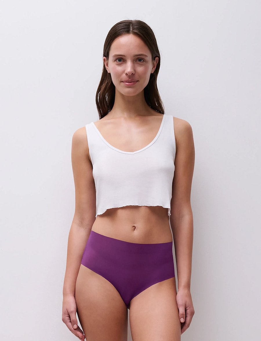 CHANTELLE - Pulpies High waist brief - midi & maxi slips - dark berry - 4