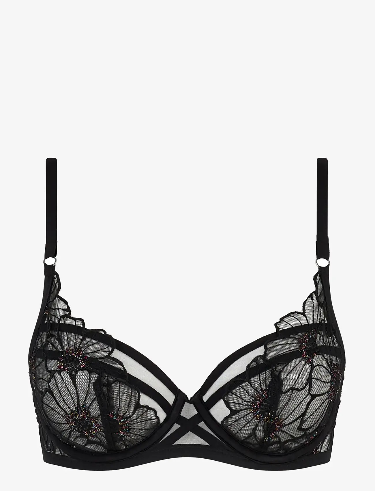CHANTELLE - LUSH Underwire Covering bra - balconette bhs - festive black - 1