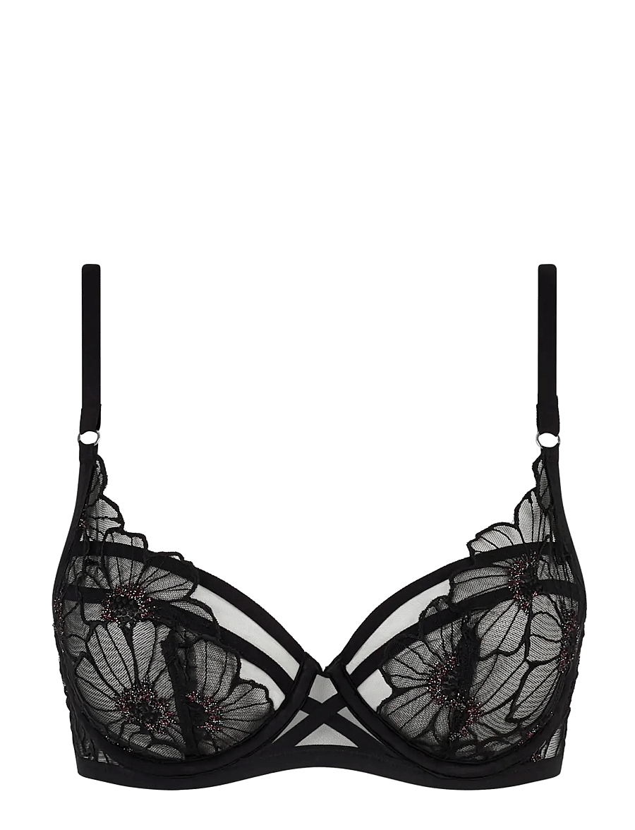 CHANTELLE - LUSH Underwire Covering bra - festive black - 1