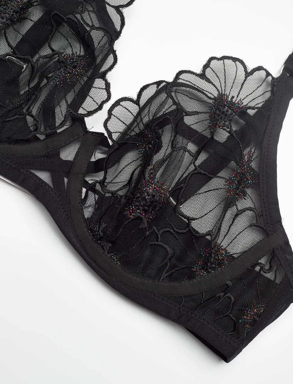 CHANTELLE - LUSH Underwire Covering bra - balconette bhs - festive black - 5