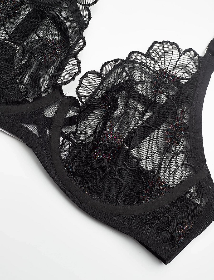 CHANTELLE - LUSH Underwire Covering bra - festive black - 5