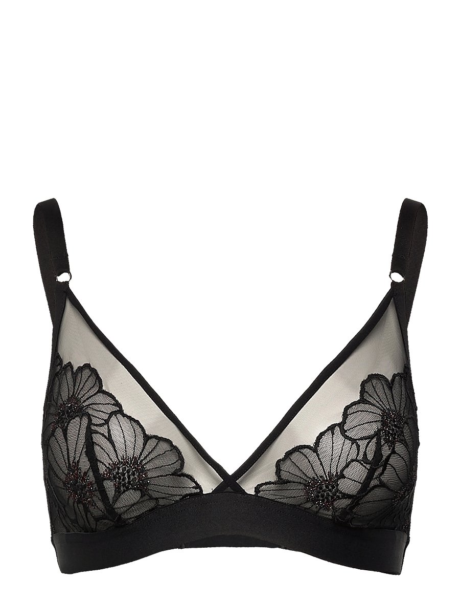 CHANTELLE - LUSH Wirefree triangle bra - festive black - 1
