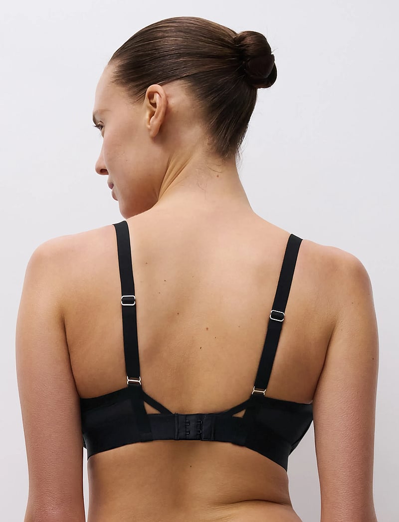 CHANTELLE - Lush Wirefree triangle bra - bralette - festive black - 4