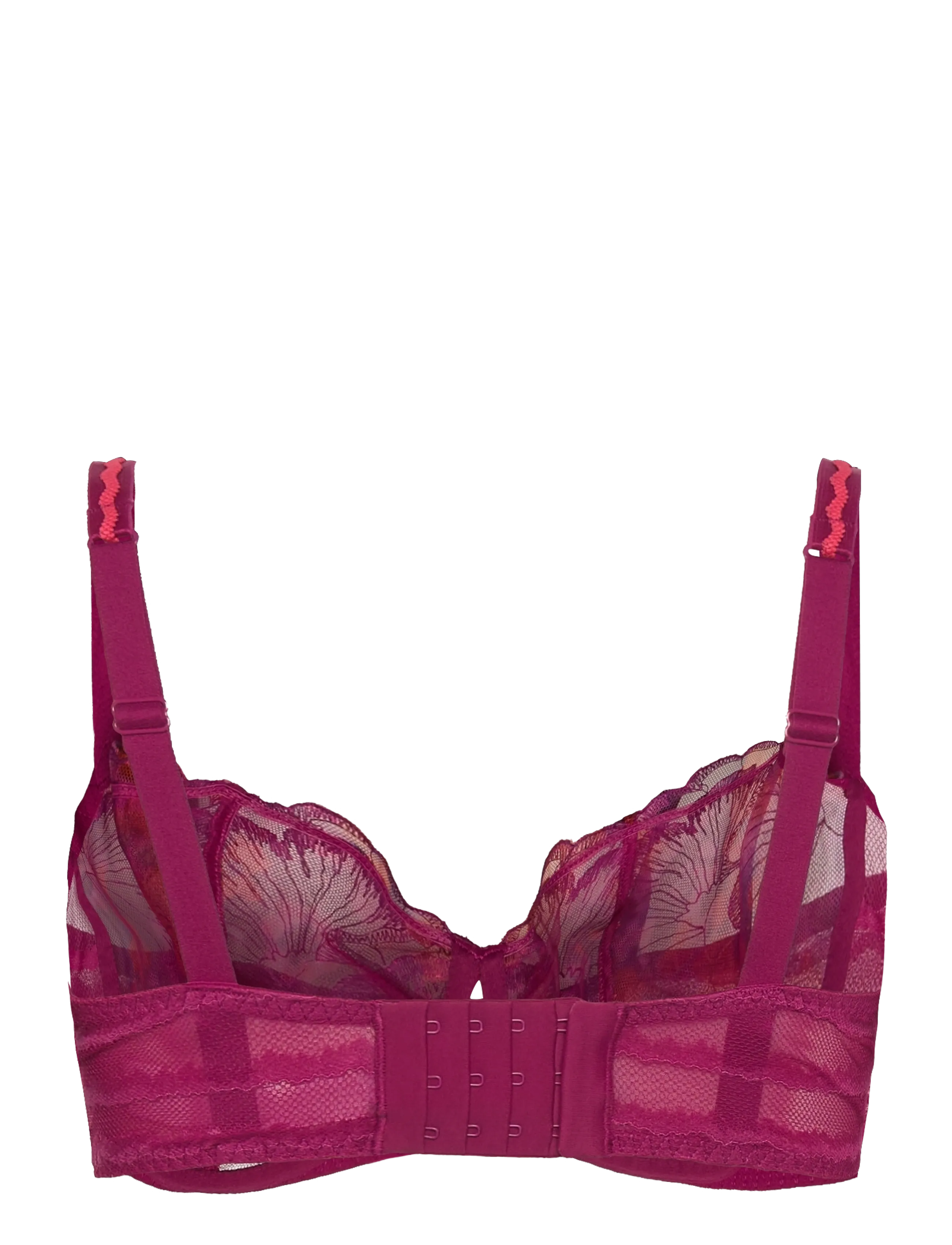 CHANTELLE - LILY Underwire half cup bra - traadiga rinnahoidjad - dark fushia multico - 2