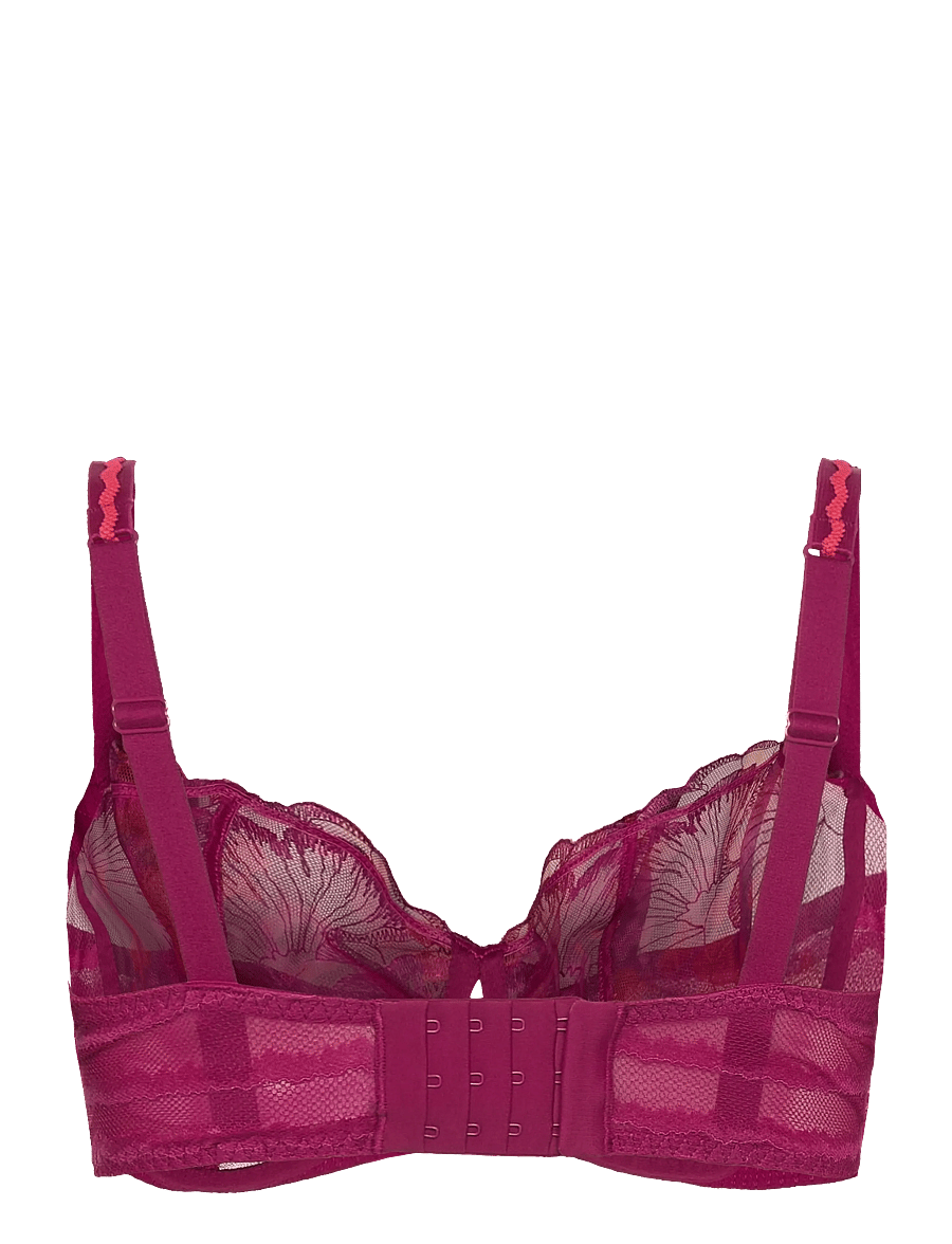 CHANTELLE - LILY Underwire half cup bra - traadiga rinnahoidjad - dark fushia multico - 2