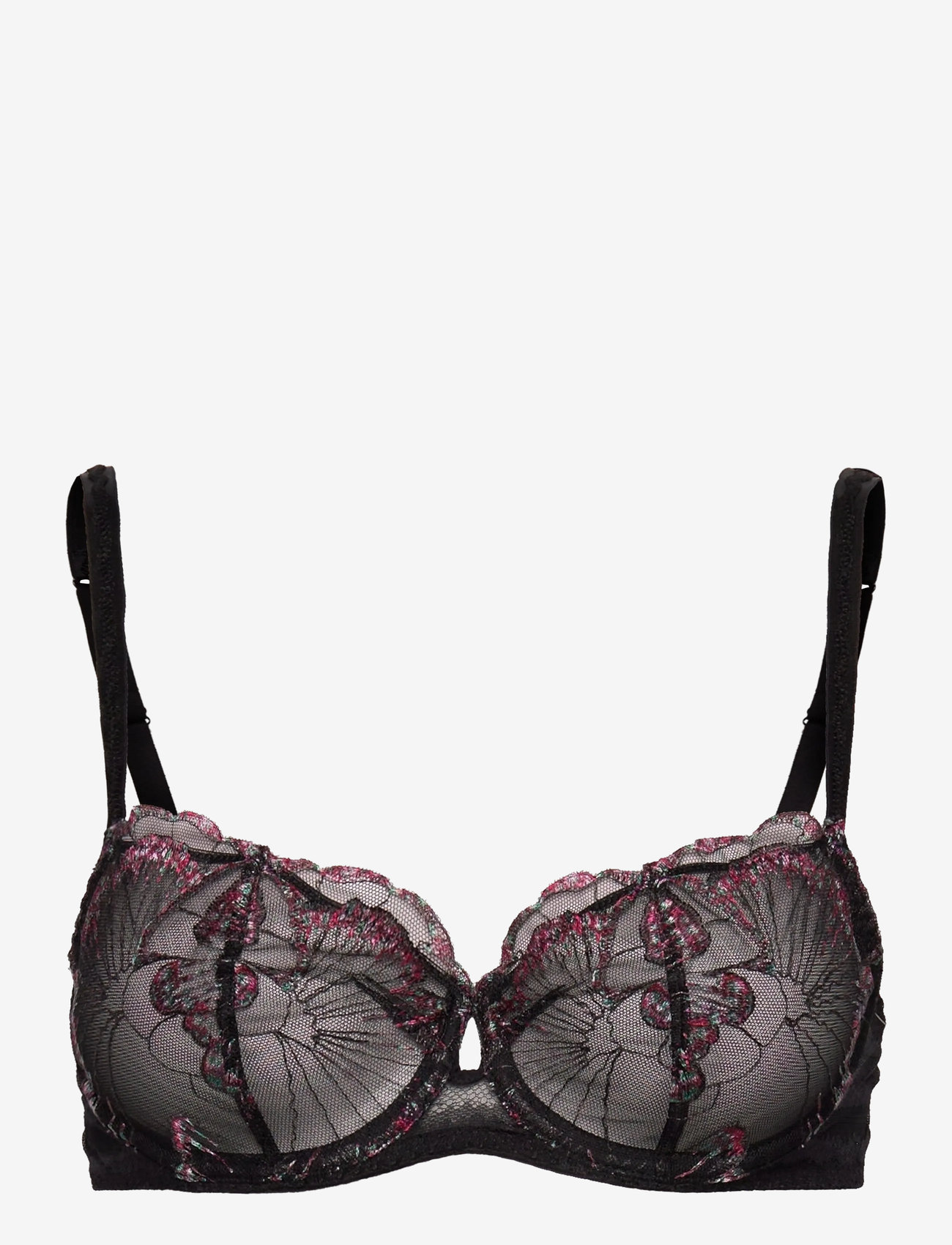 CHANTELLE - LILY Underwire half cup bra - traadiga rinnahoidjad - romantic black - 1