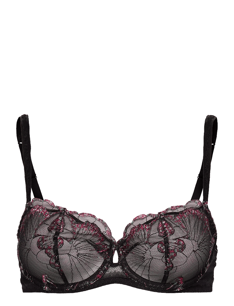 CHANTELLE - LILY Underwire half cup bra - traadiga rinnahoidjad - romantic black - 1