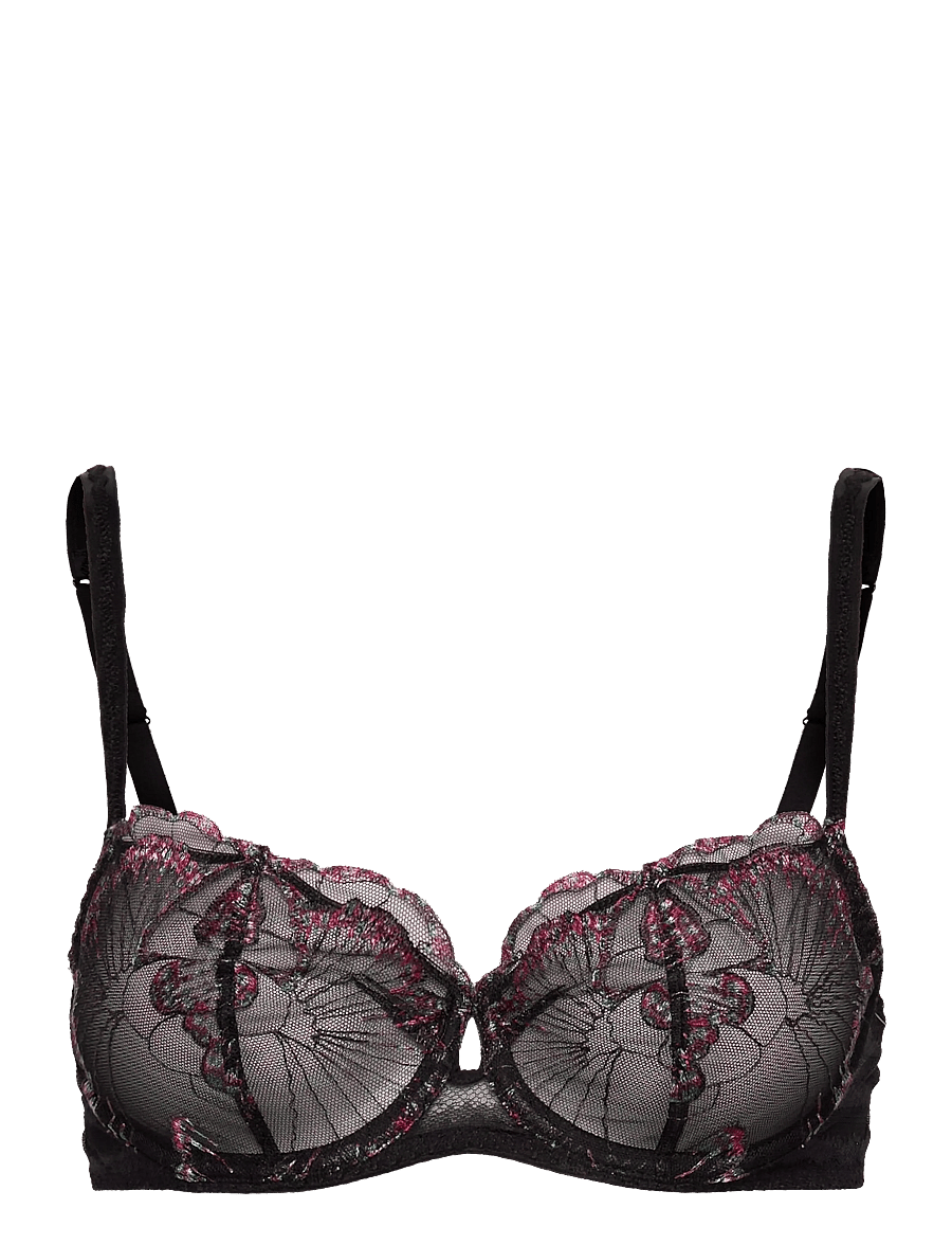CHANTELLE - LILY Underwire half cup bra - krūšturi ar stīpiņām - romantic black - 1