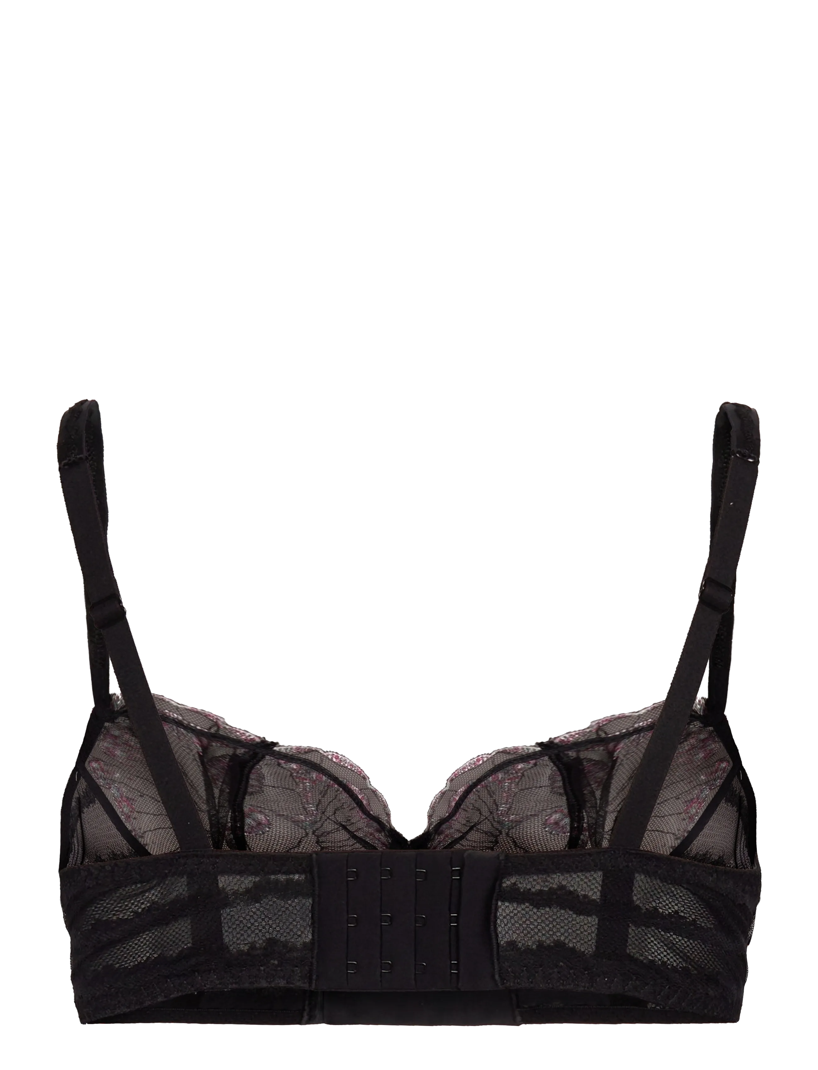 CHANTELLE - LILY Underwire half cup bra - wired bras - romantic black - 2