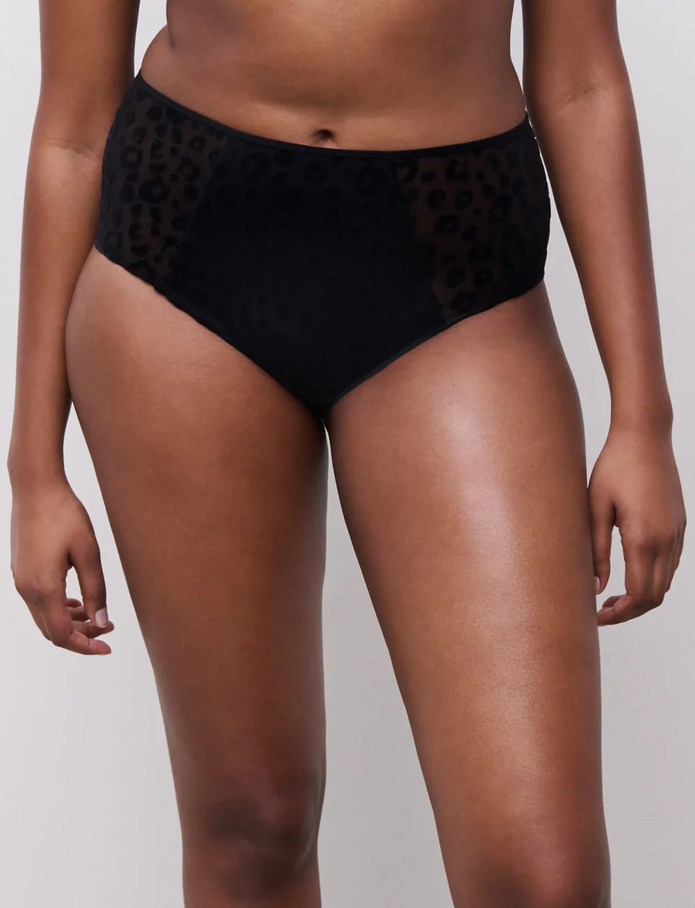 CHANTELLE - GIRLS High waisted full brief - midi & maxi trosor - black - 0