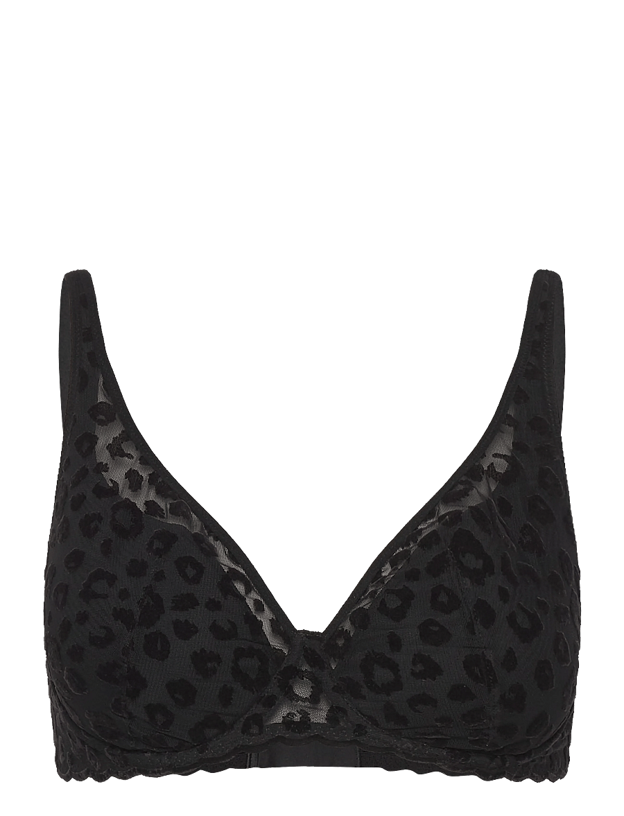 CHANTELLE - GIRLS T-shirt plunge bra - balconette bhs - black - 1