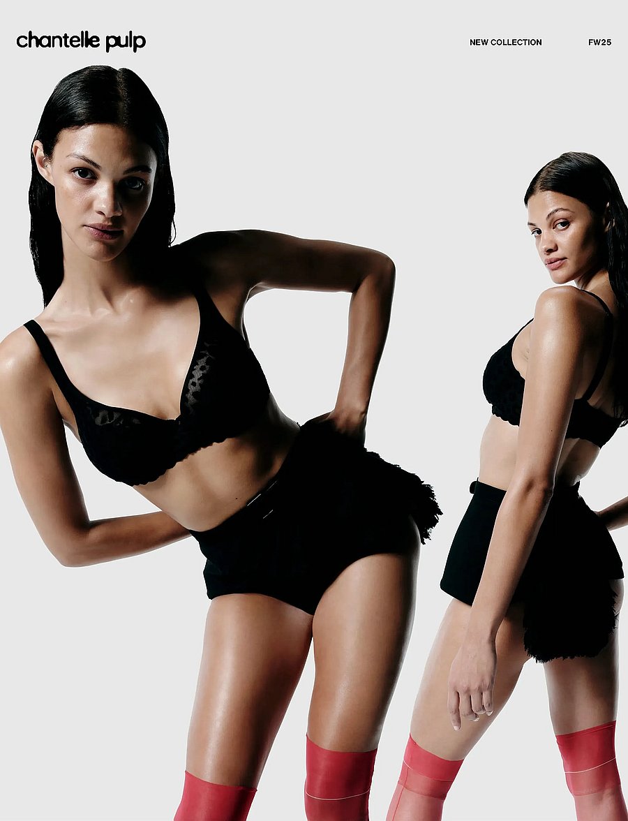 CHANTELLE - GIRLS T-shirt plunge bra - balconette bhs - black - 0