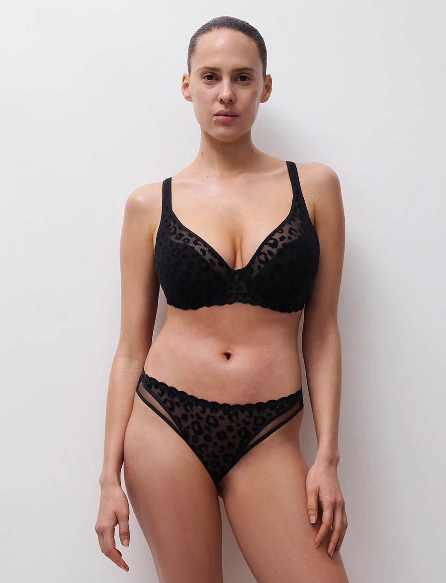 CHANTELLE - GIRLS T-shirt plunge bra - balconette bhs - black - 3
