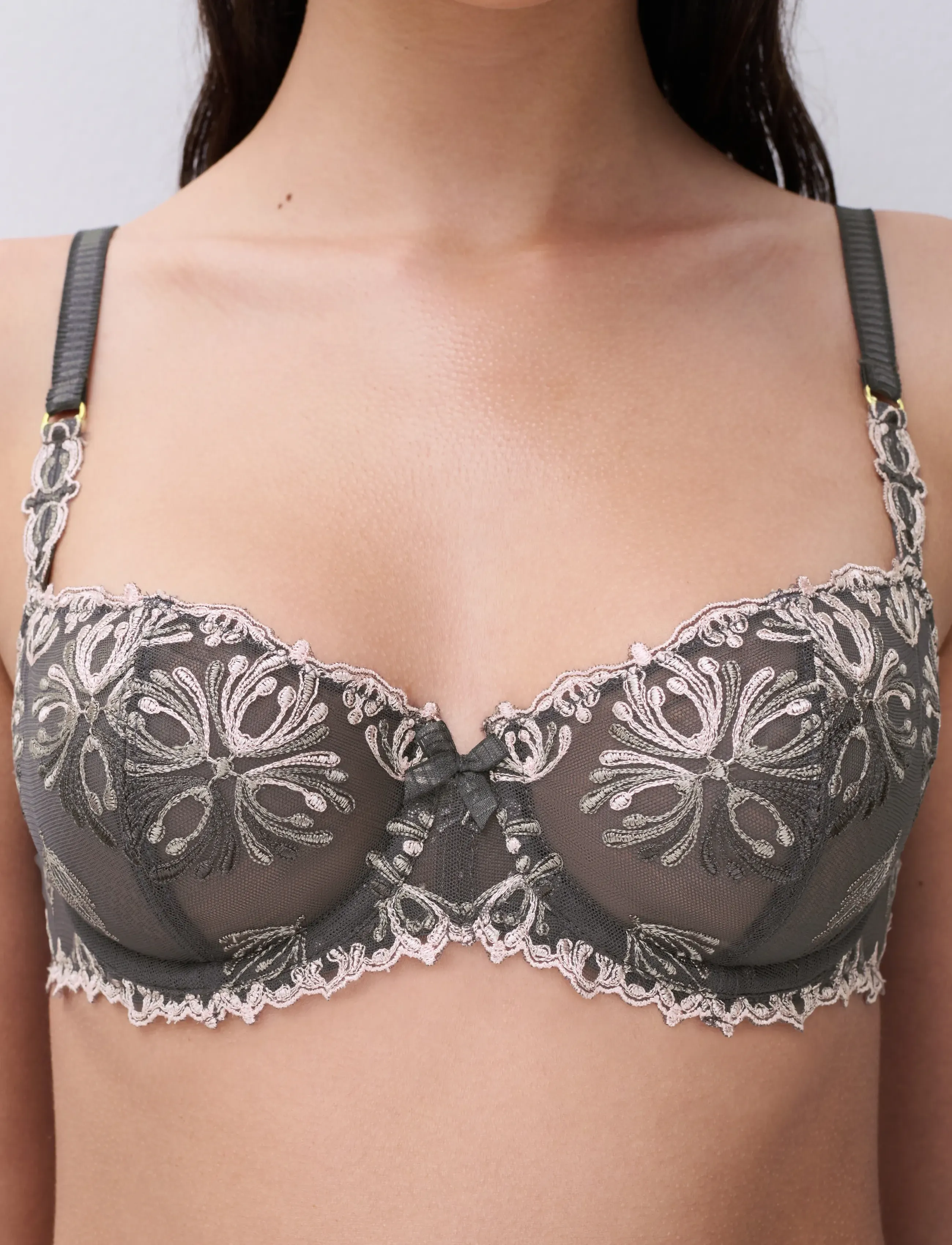 CHANTELLE - Champs Elysees Half-cup balcony bra - „balconette“ tipo liemenėlės - blushed ash - 2