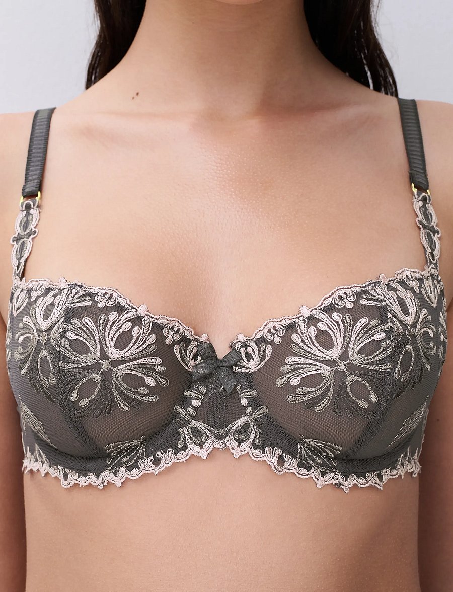 CHANTELLE - Champs Elysees Half-cup balcony bra - „balconette“ tipo liemenėlės - blushed ash - 2