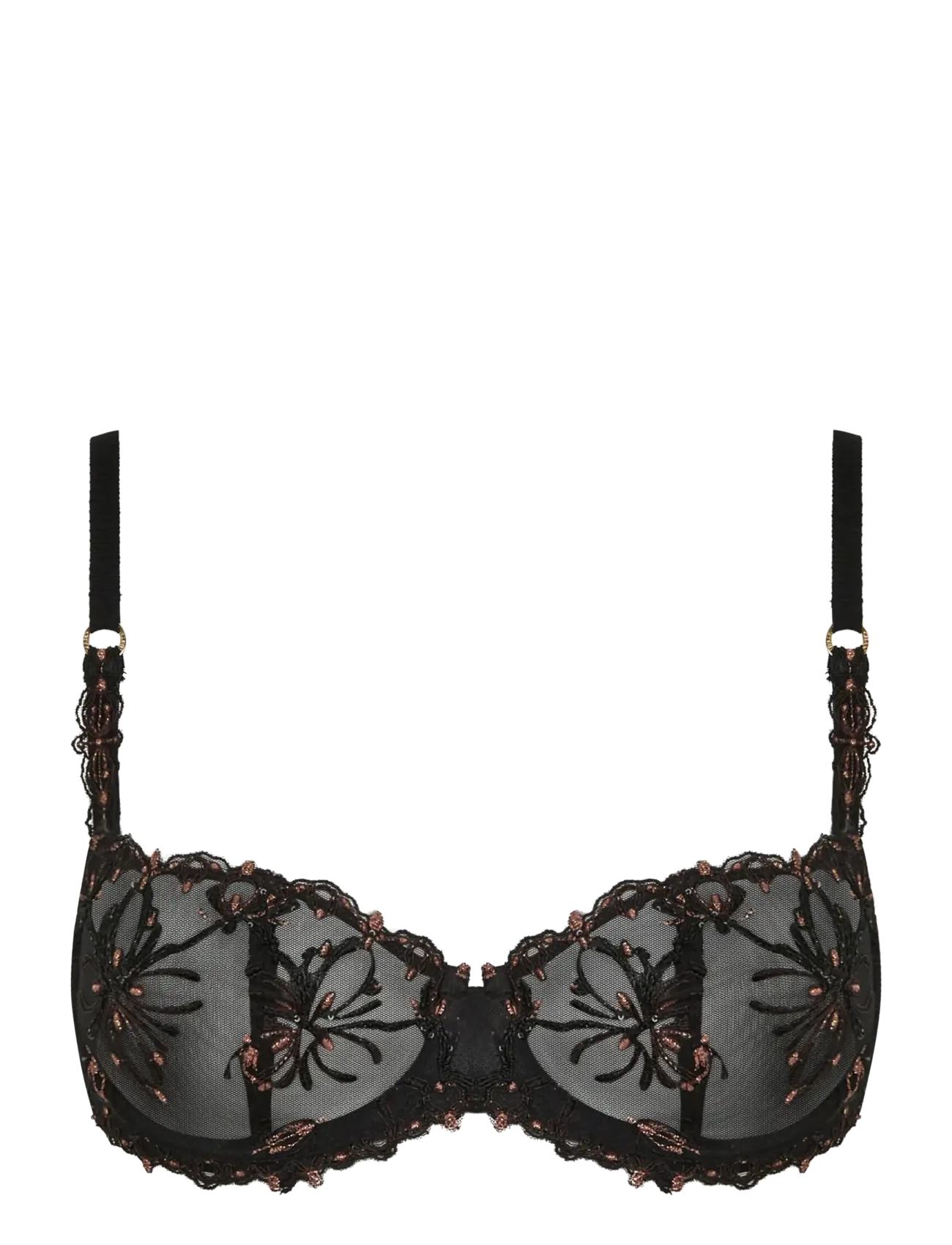 CHANTELLE Champs Elysees Half-cup balcony bra - Balconette bras - DAZZLING BLACK / black