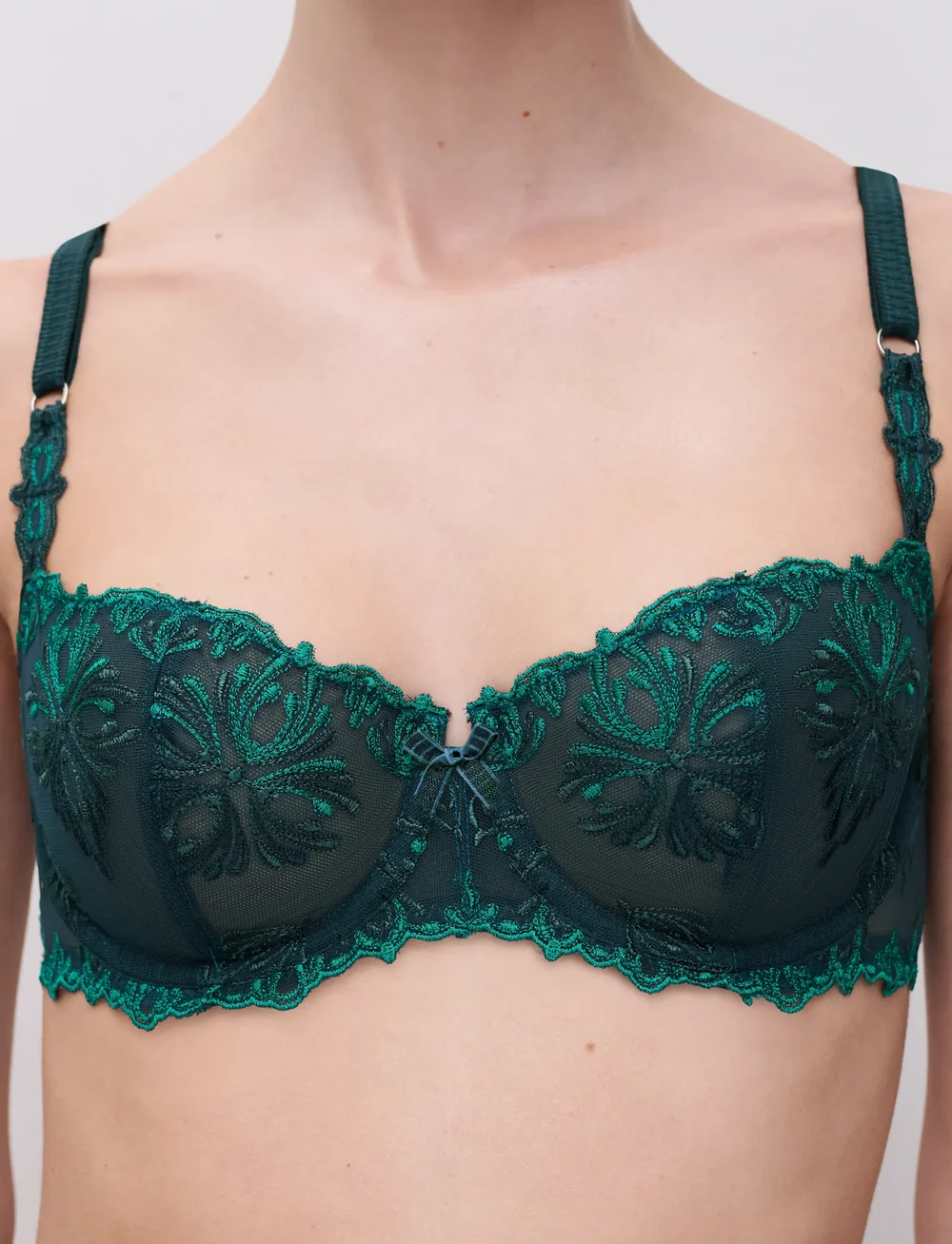CHANTELLE - Champs Elysees Half Cup Bra - bügellose bhs - eden green multico - 3