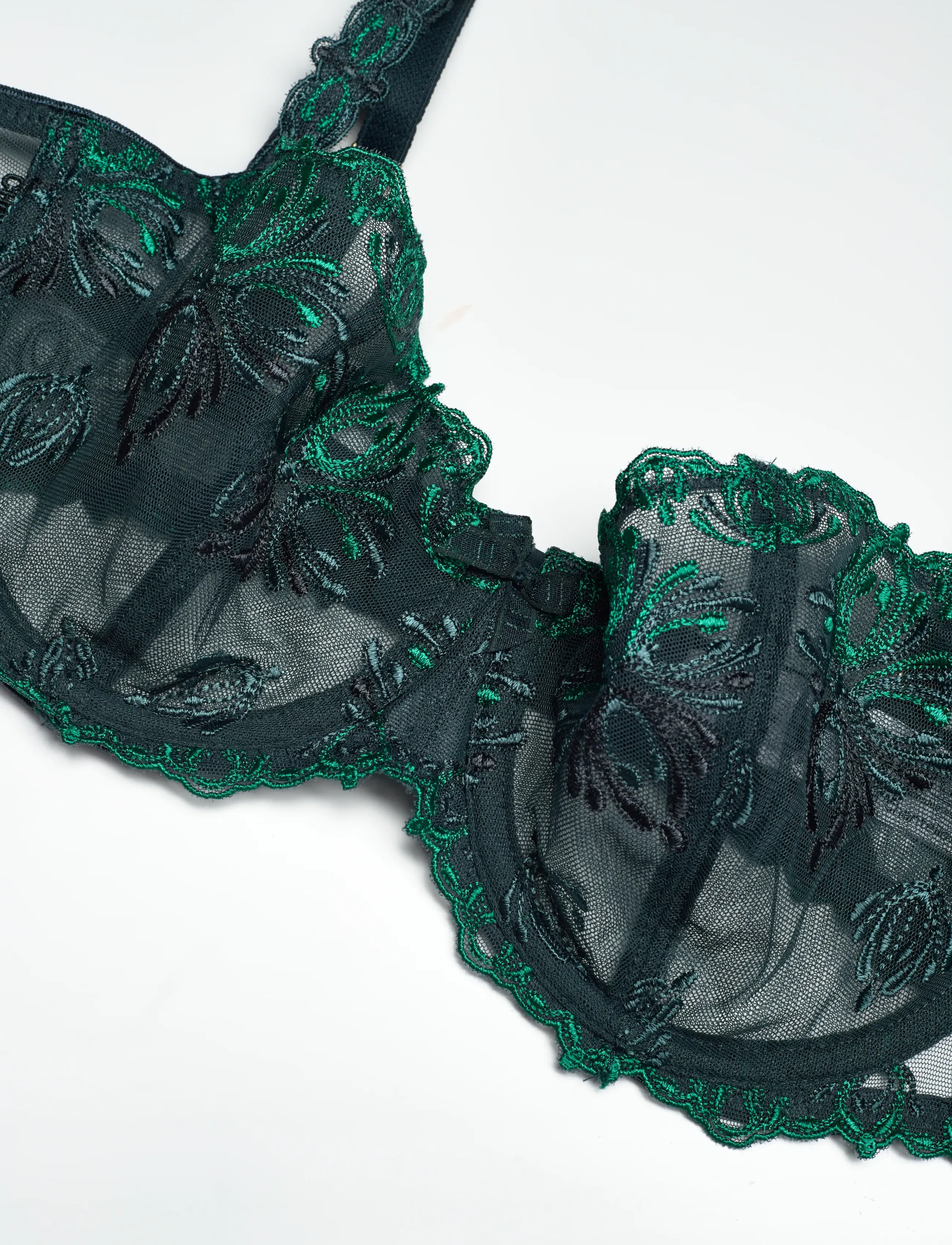 CHANTELLE - Champs Elysees Half-cup balcony bra - balconette bh:ar - eden green multico - 5