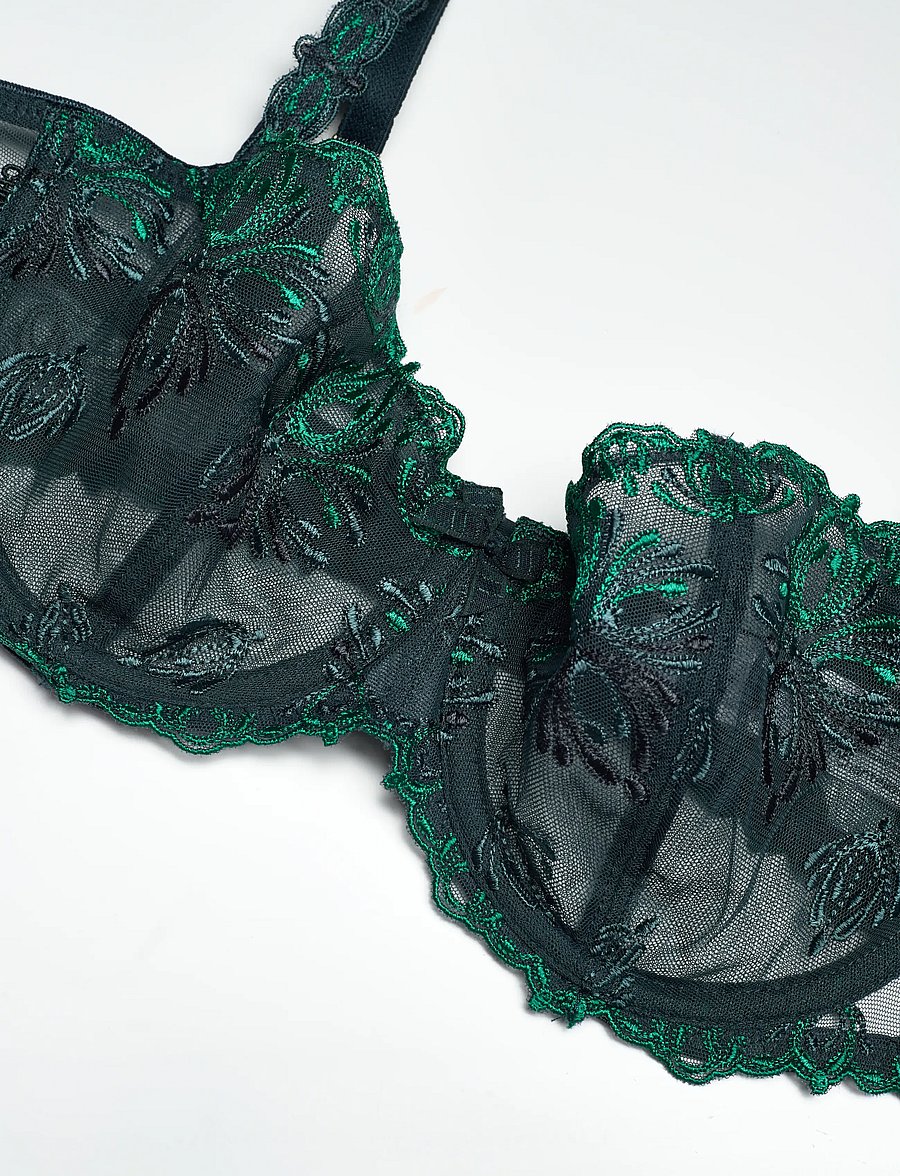 CHANTELLE - Champs Elysees Half-cup balcony bra - balconette bh:ar - eden green multico - 5