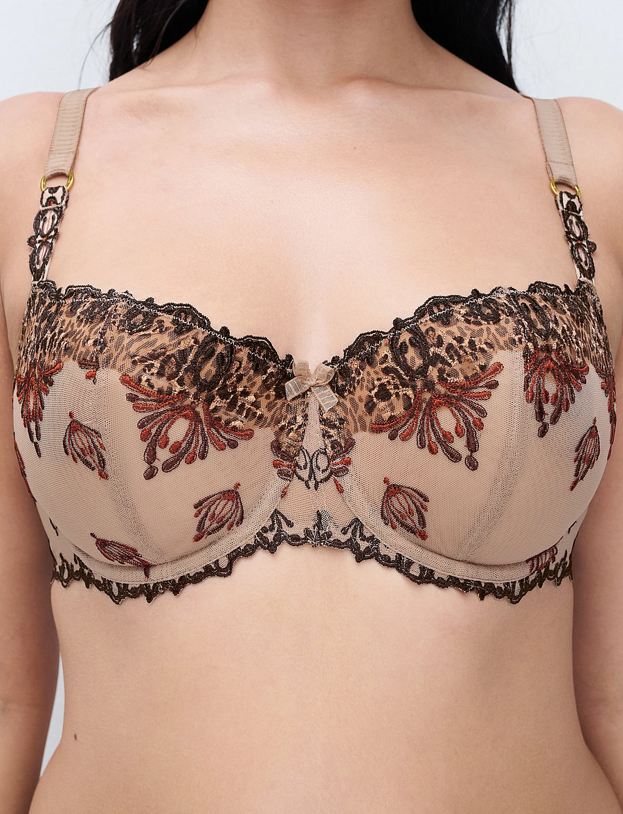 CHANTELLE - Champs Elysees Half Cup Bra - balconette bh:ar - feline print - 3
