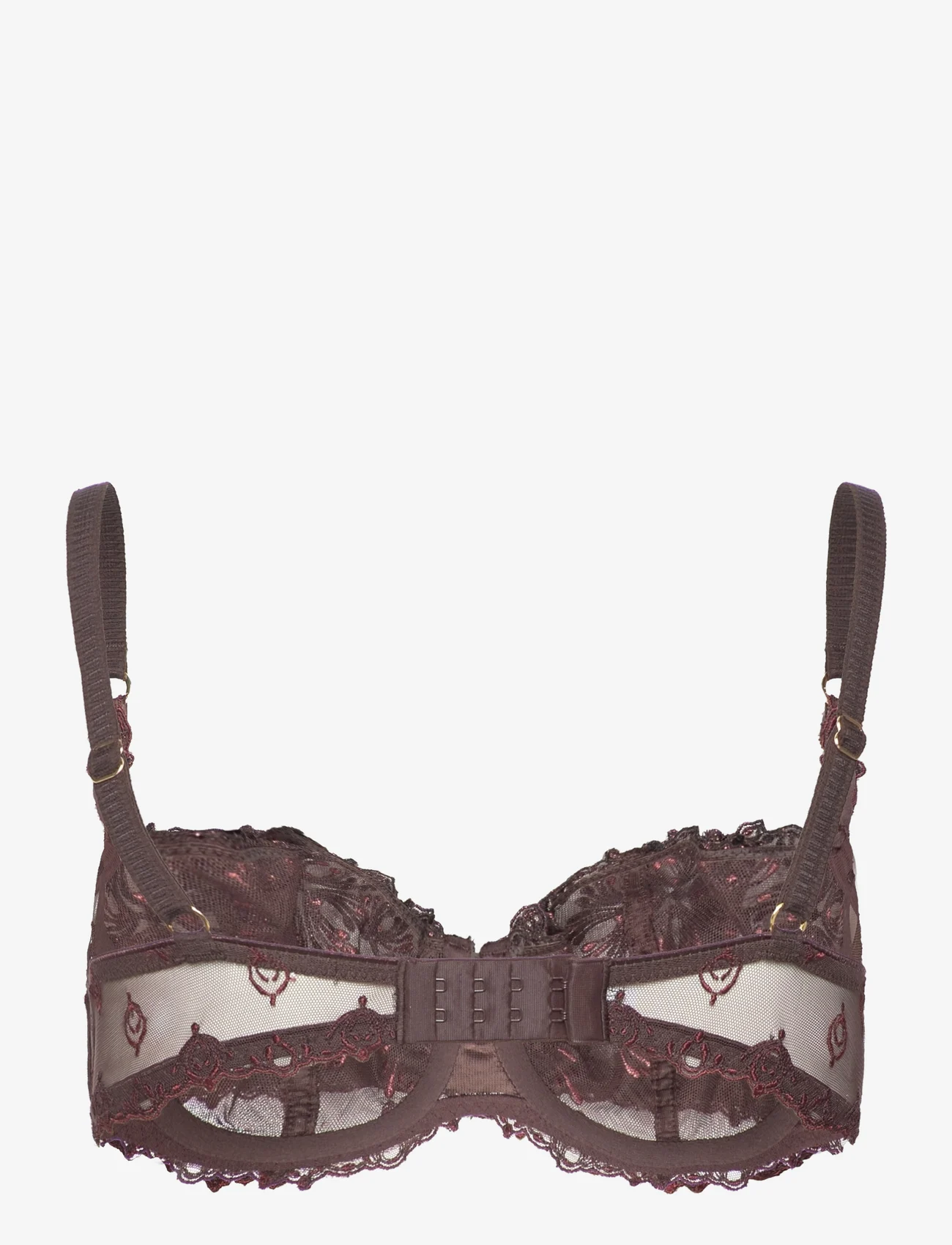 CHANTELLE - Champs Elysees Half Cup Bra - balconette bhs - glossy brown - 1