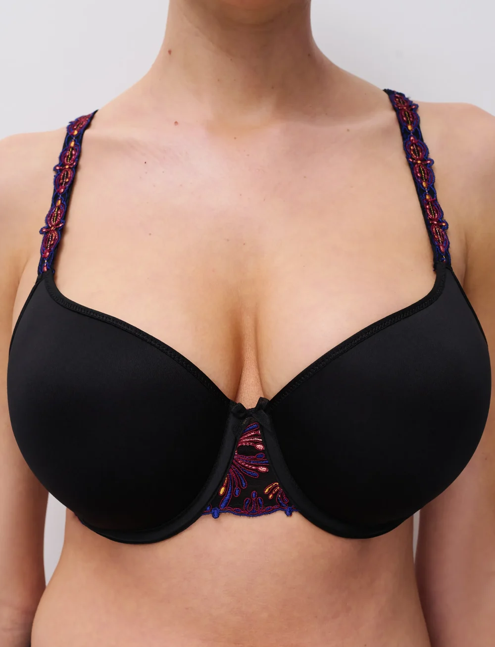 CHANTELLE - CHAMPS ELYSEES T-shirt covering memory bra - t-särkide rinnahoidjad - black jewels - 3