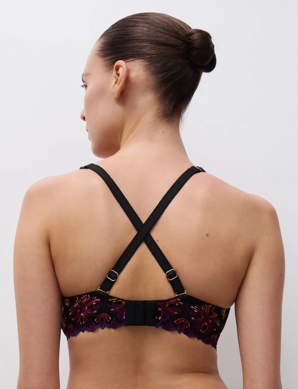 CHANTELLE - CHAMPS ELYSEES T-shirt covering memory bra - t-särkide rinnahoidjad - black jewels - 5