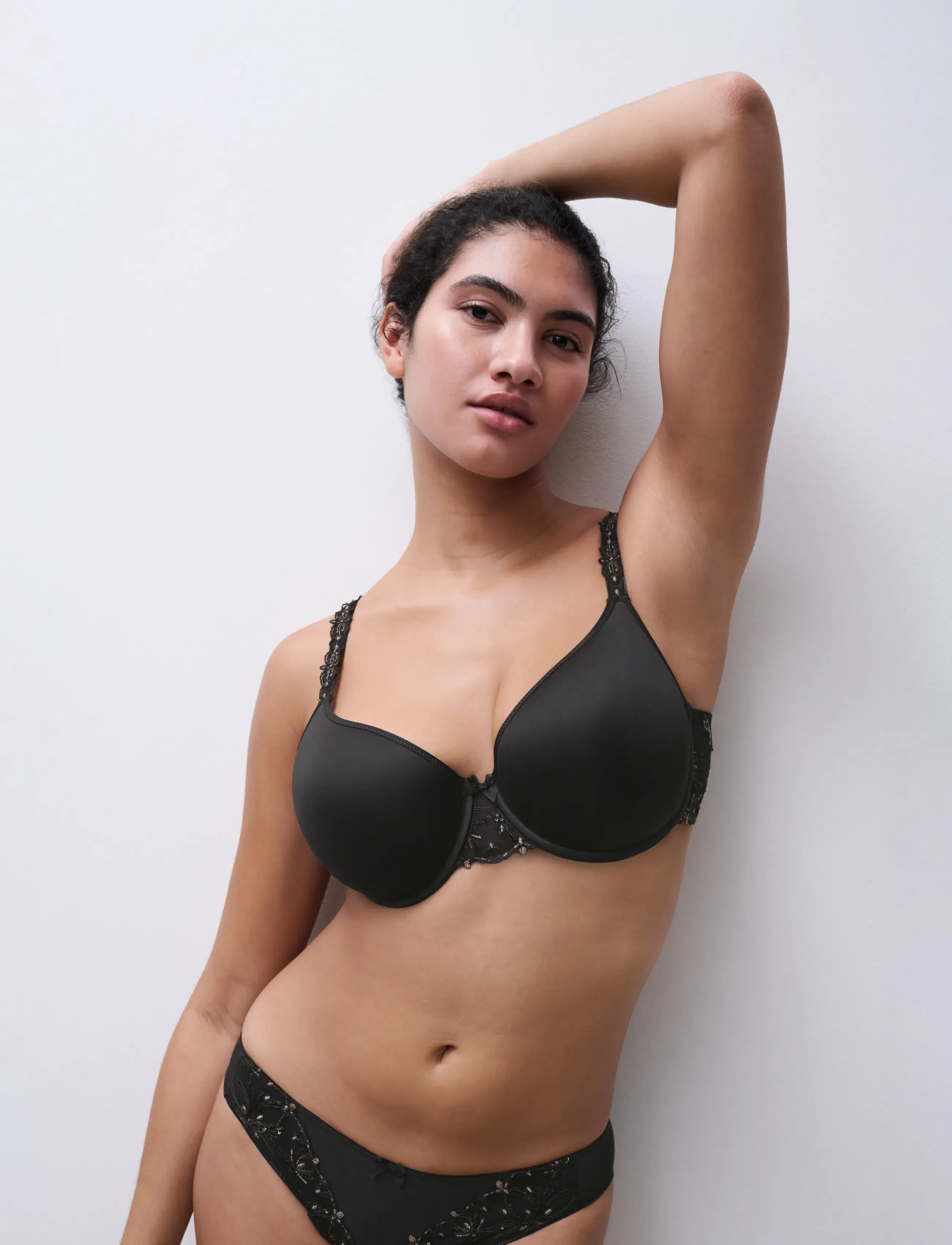 CHANTELLE - Champs Elysees Covering memory bra - t-shirt bhs - dazzling black - 5