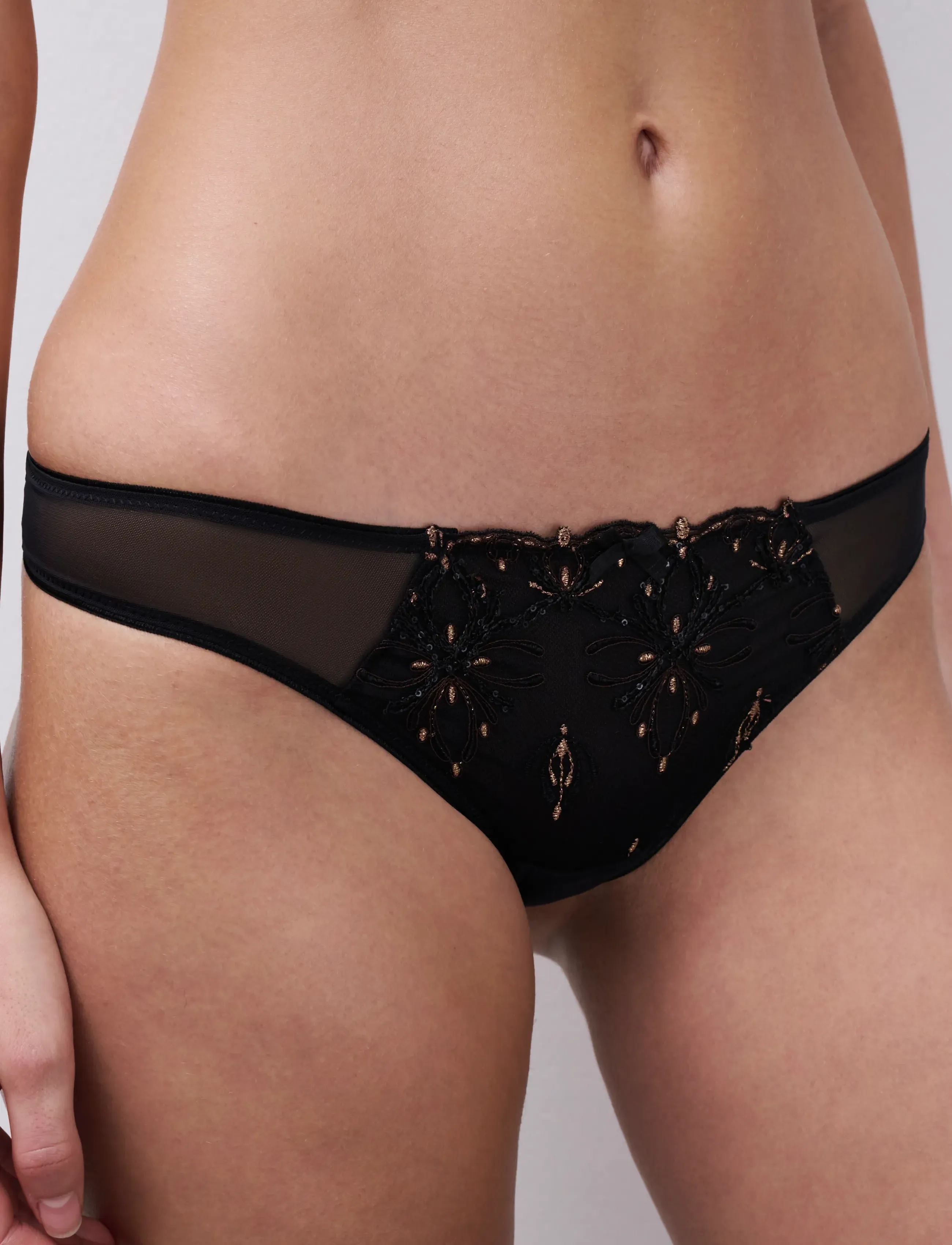 CHANTELLE - Champs Elysees Tanga - tangas - dazzling black - 3