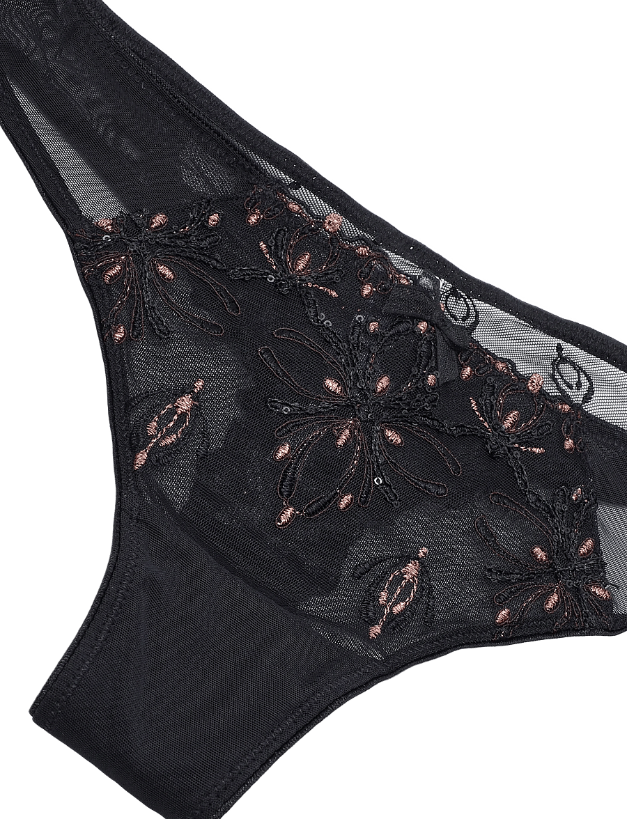 CHANTELLE - Champs Elysees Tanga - tangas - dazzling black - 5