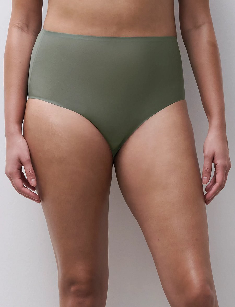 CHANTELLE - Softstretch Highwaisted fullbrief - midi & maxi trusser - vert argile - 0